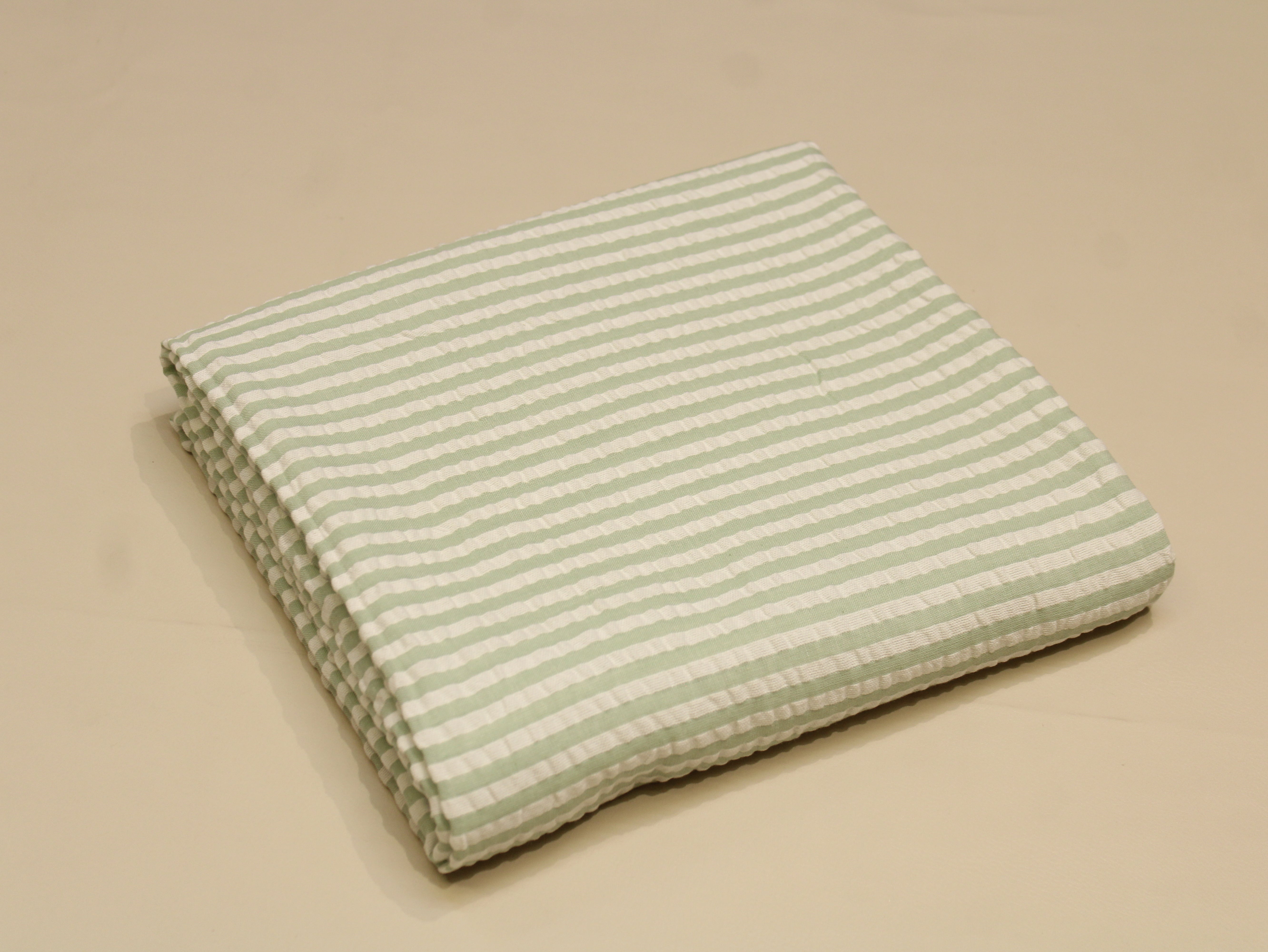 Pure Cotton Yarn Dyed Striped Seersucker Fabric 60 Inch | Premium Washed Quality