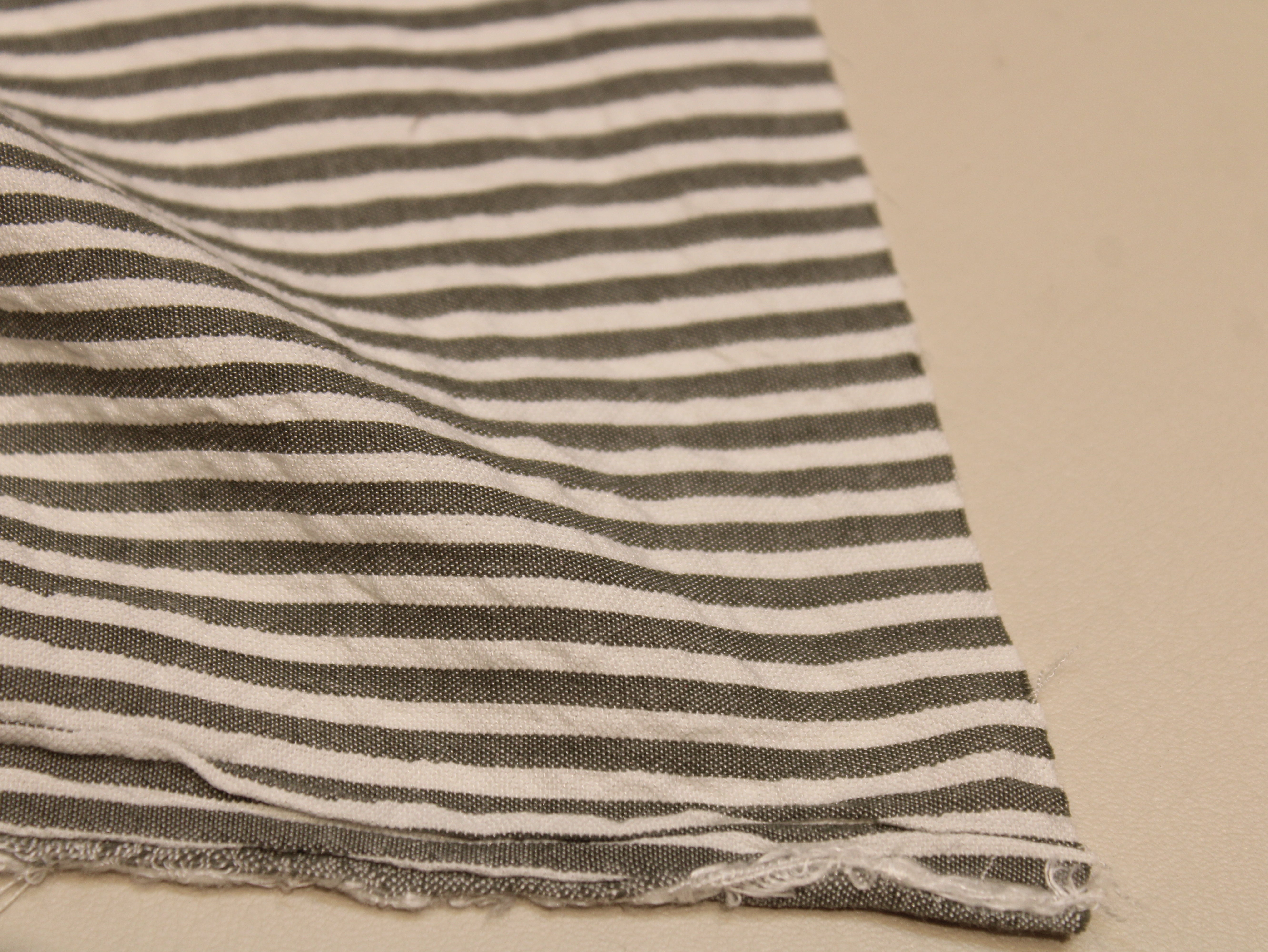 Pure Cotton Yarn Dyed Striped Seersucker Fabric 60 Inch | Premium Washed Quality