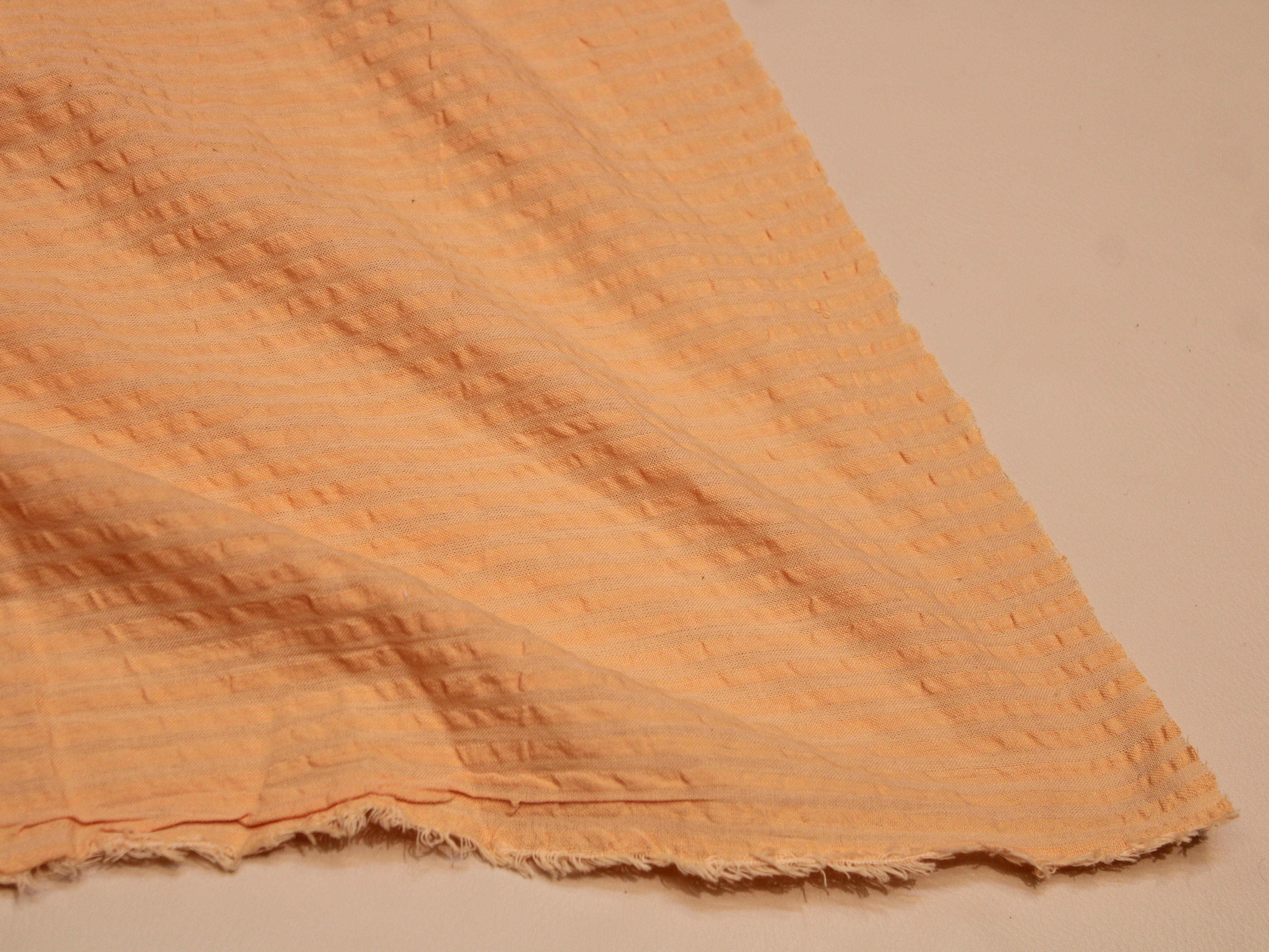 Tissu Seersucker Pur Coton Lavé Qualité 44 Pouces | Seersucker À Carreaux