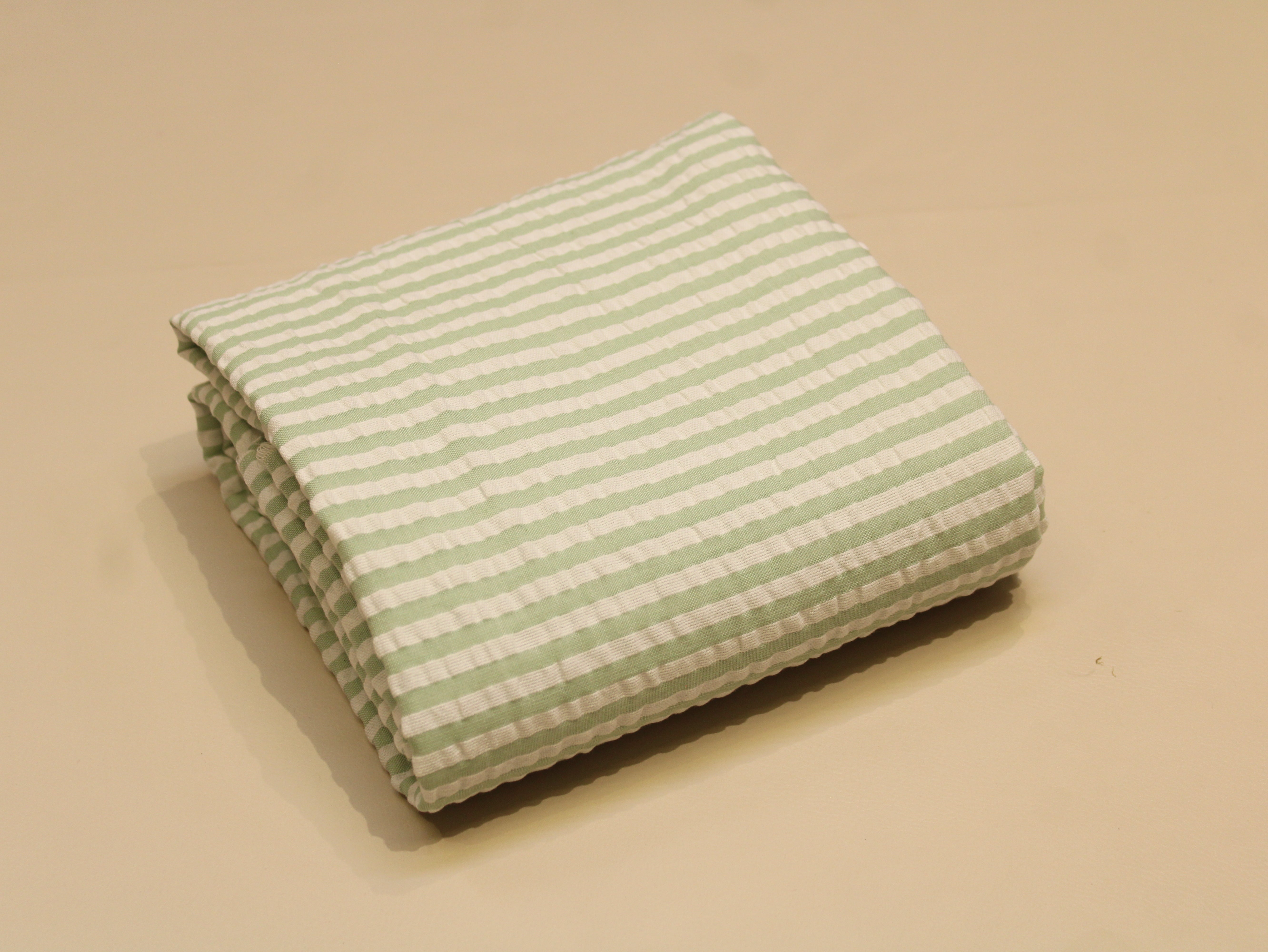 Pure Cotton Yarn Dyed Striped Seersucker Fabric 60 Inch | Premium Washed Quality