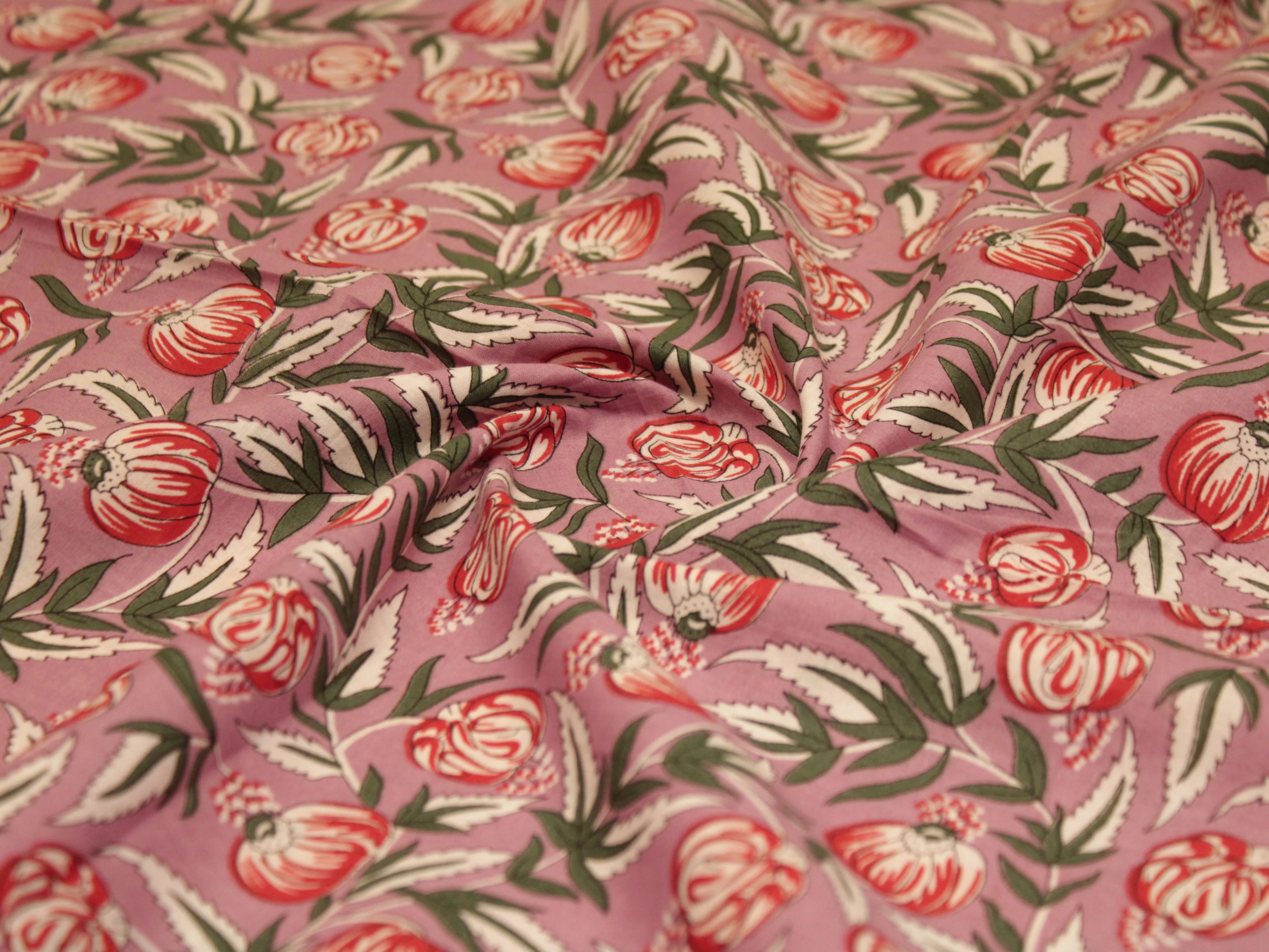 Euphoric cotton printed fabric by M'Foks