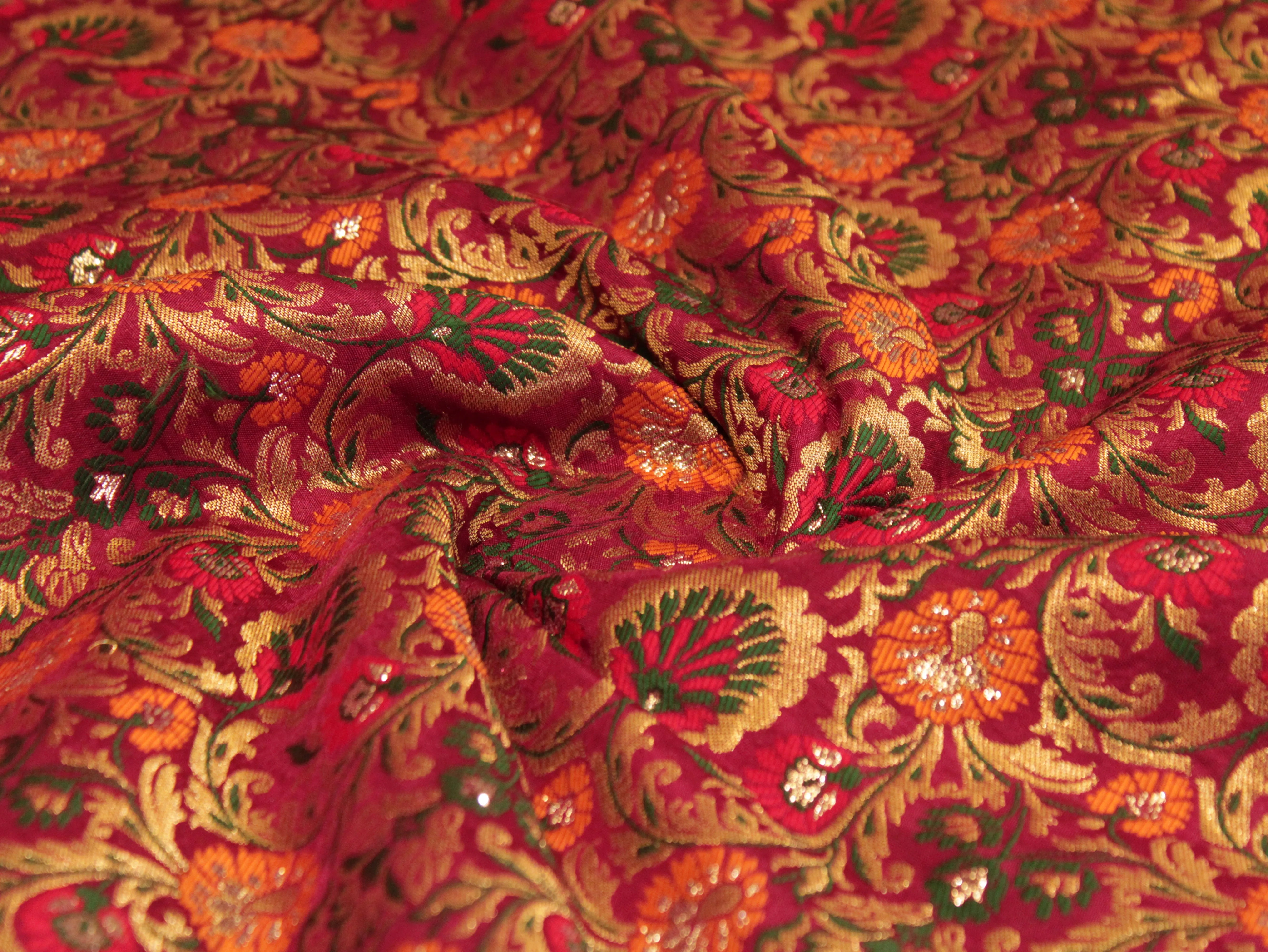 Premium Banarasi Woven Jacquard Fabric