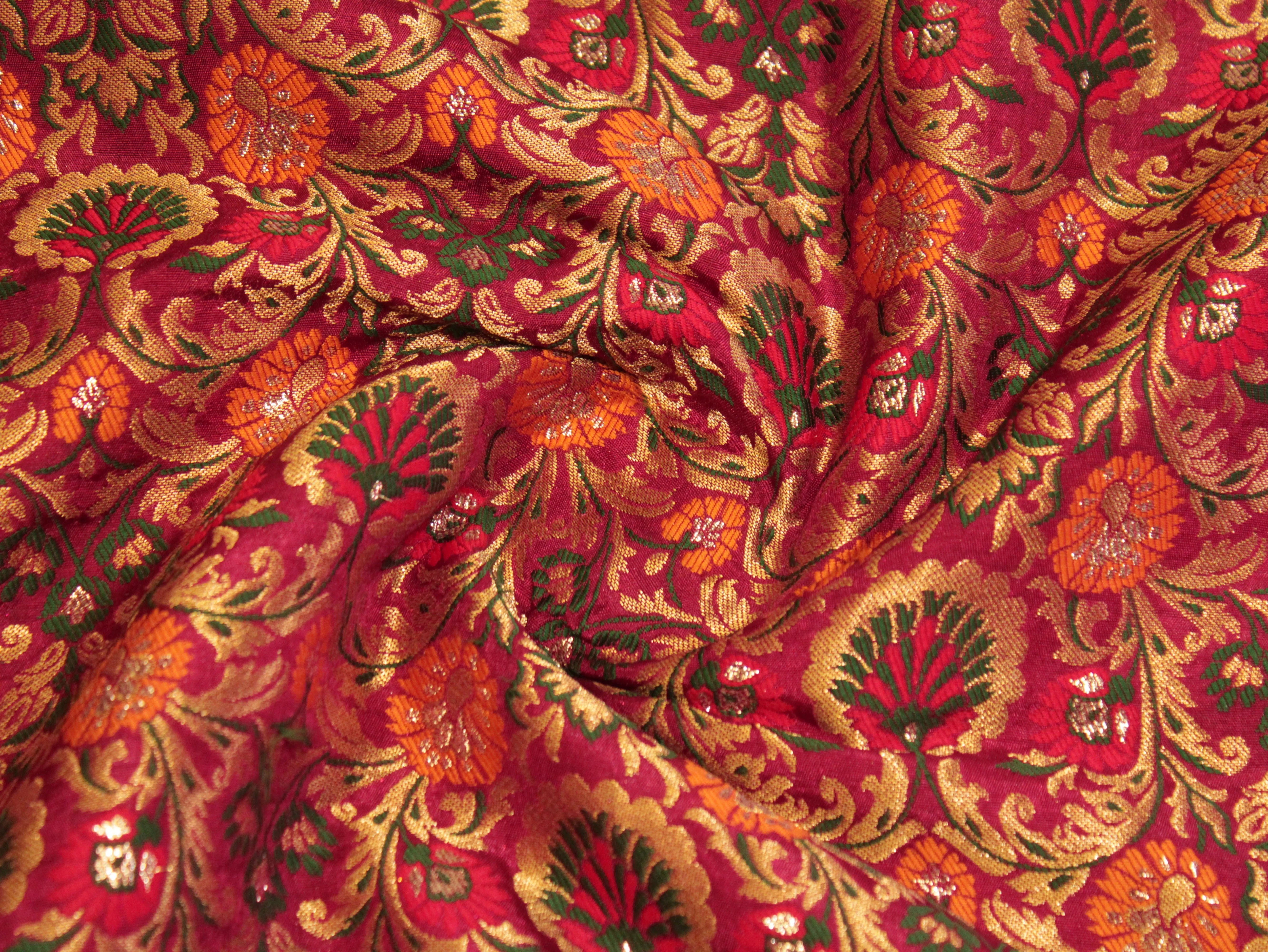 Premium Banarasi Woven Jacquard Fabric