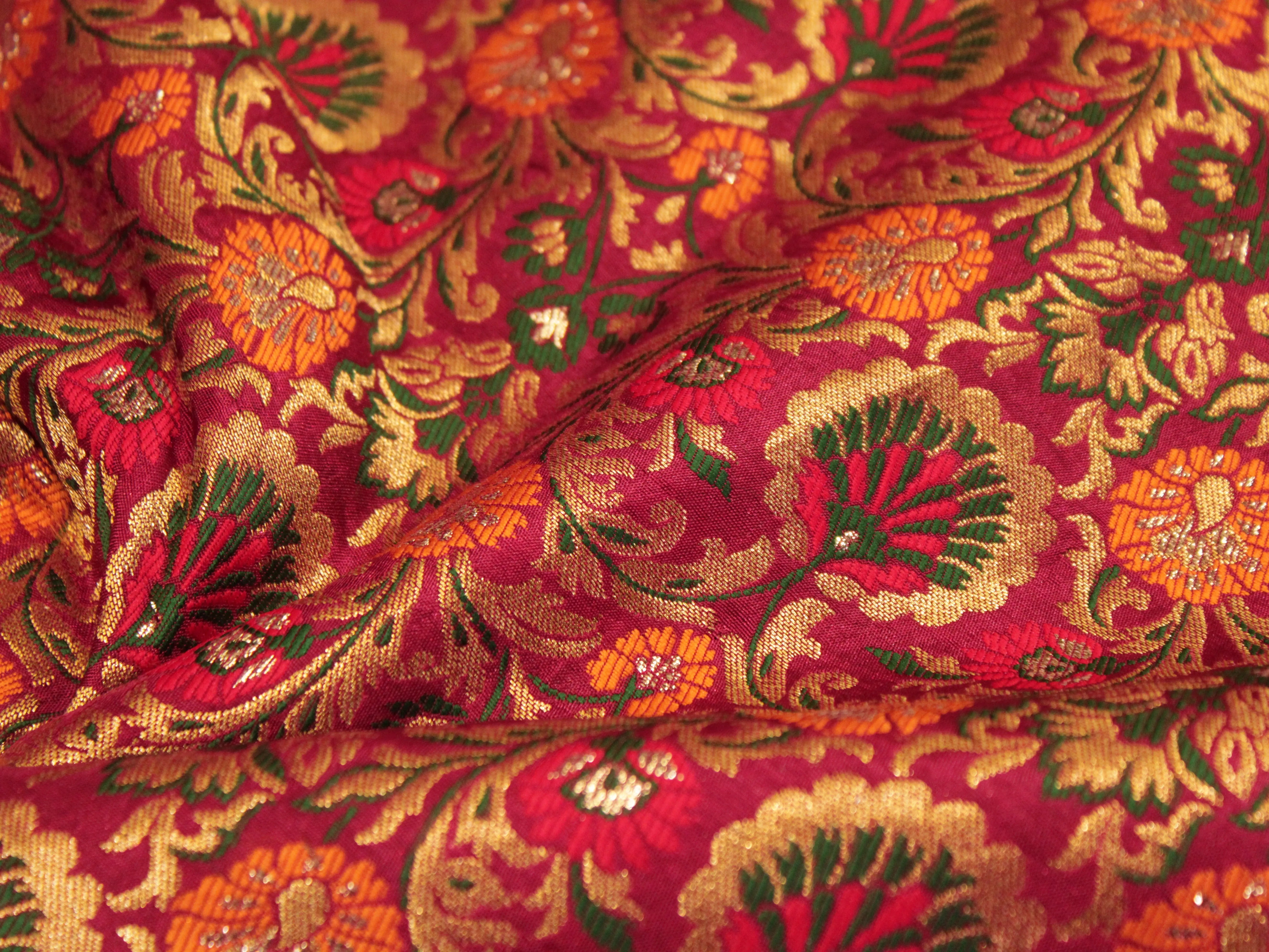 Premium Banarasi Woven Jacquard Fabric