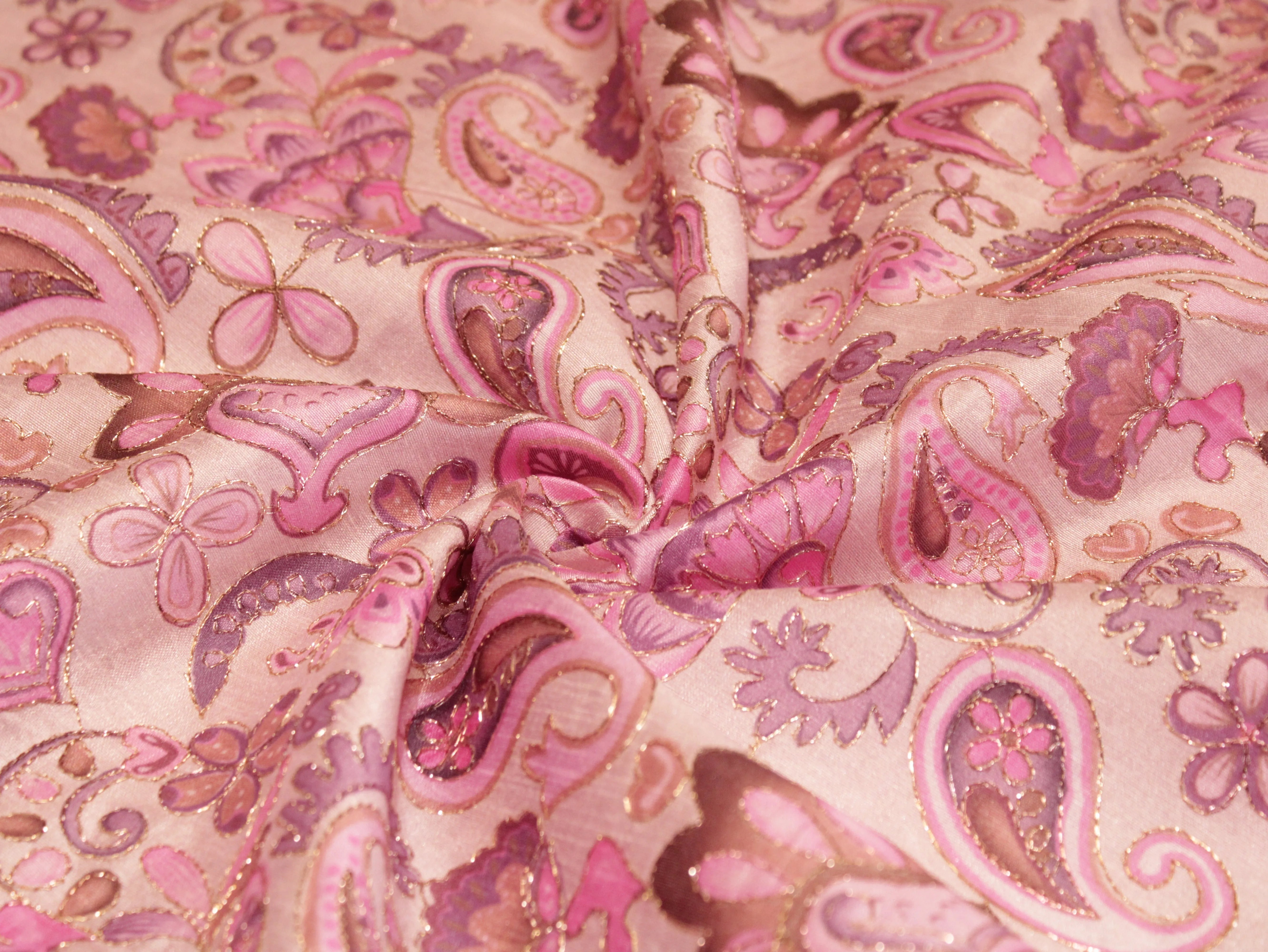 Premium Mulberry Silk Position Work Fabric