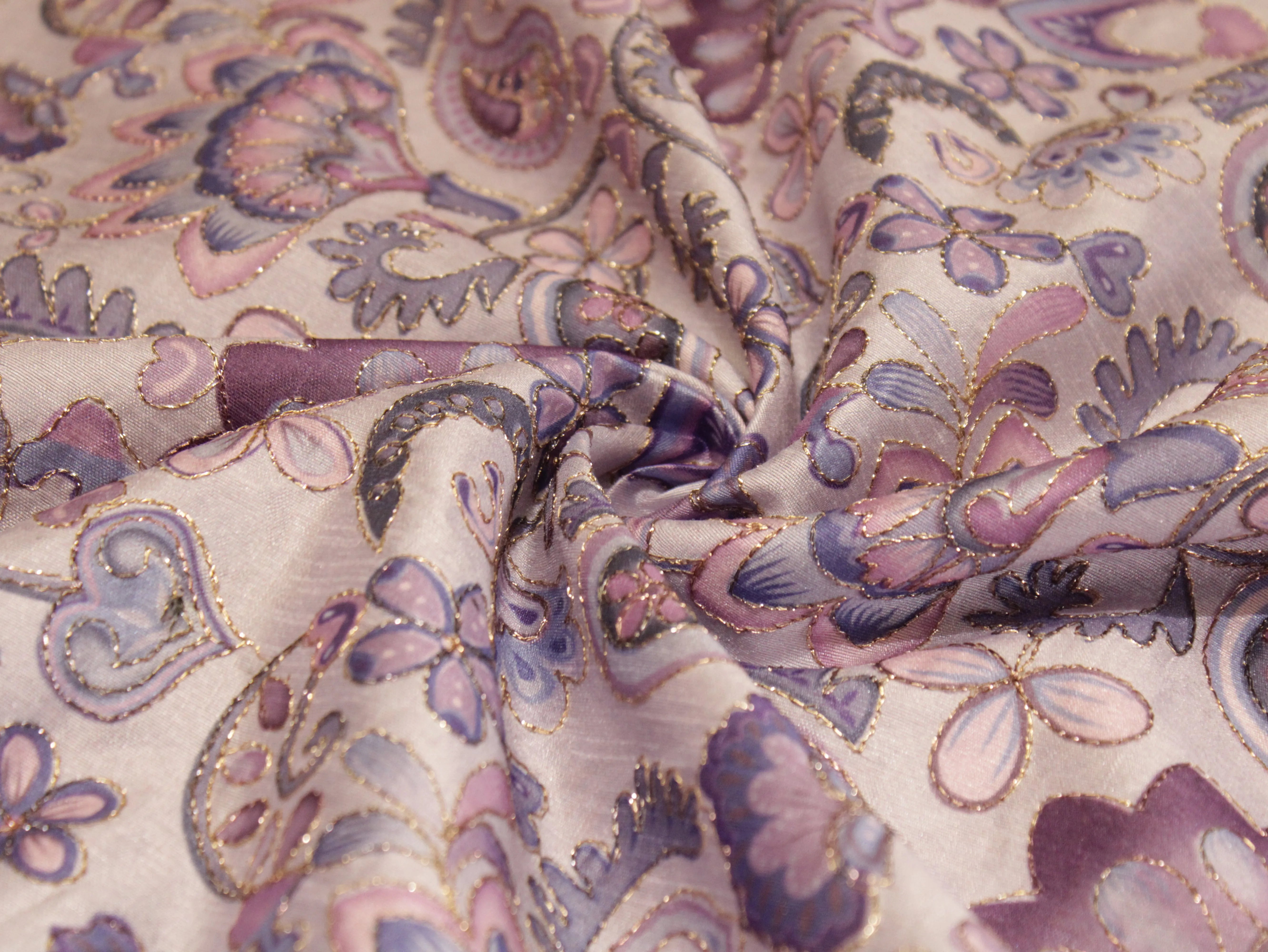 Premium Mulberry Silk Position Work Fabric