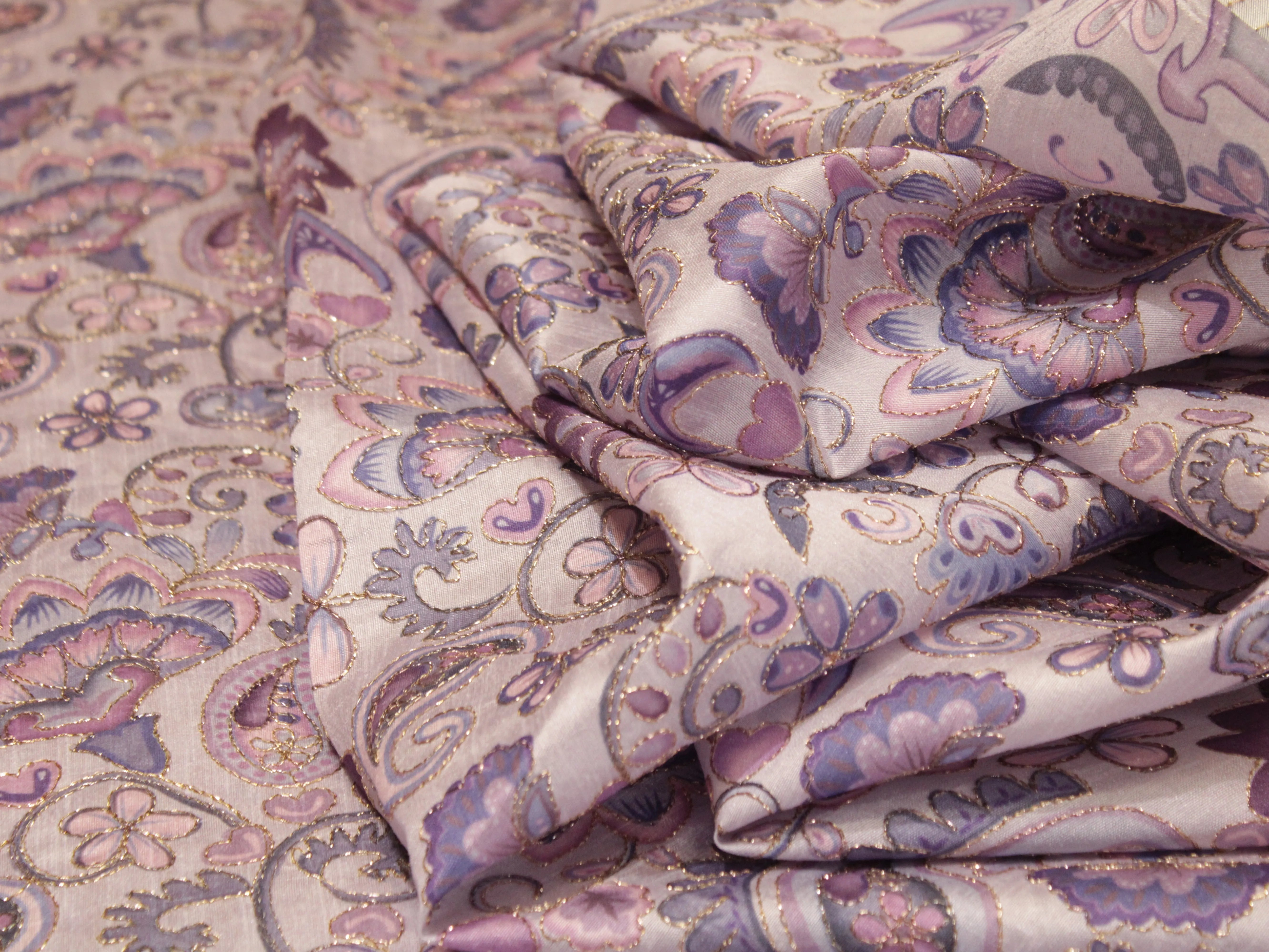 Premium Mulberry Silk Position Work Fabric