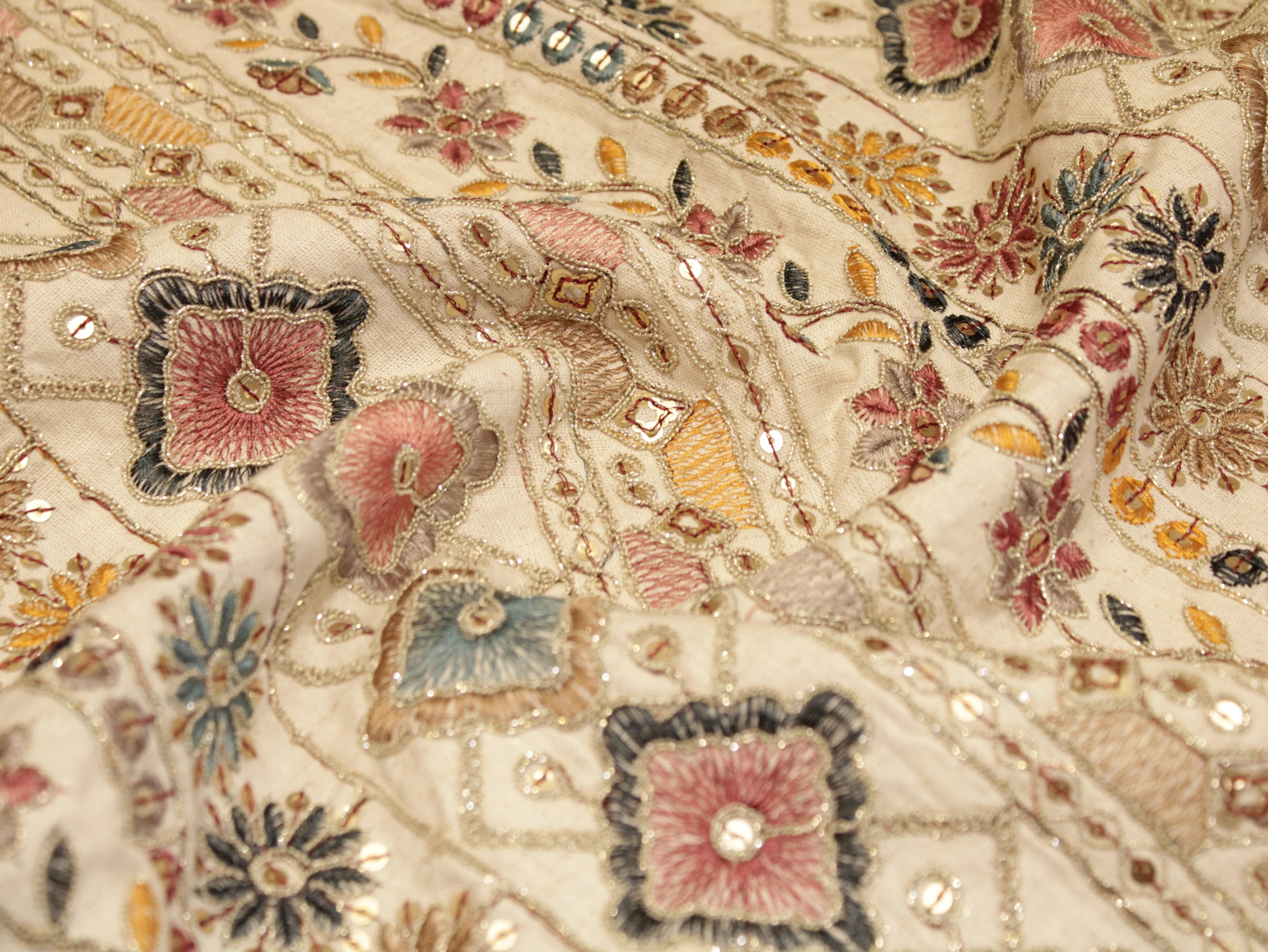 Breezy Shaded Thread Work Fabric