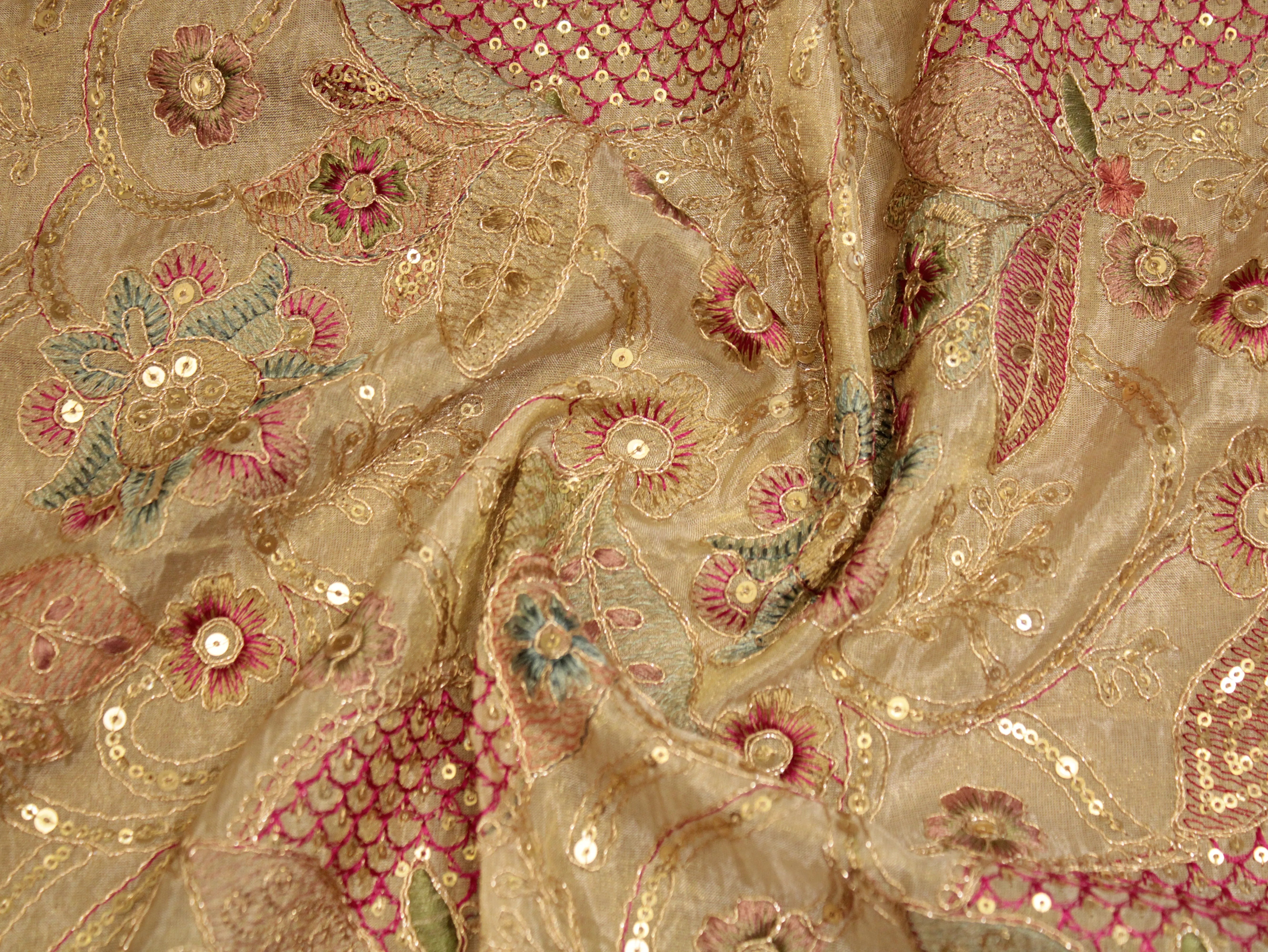 Premium Thread Work Fabric for Indowestern & Family Ensembles