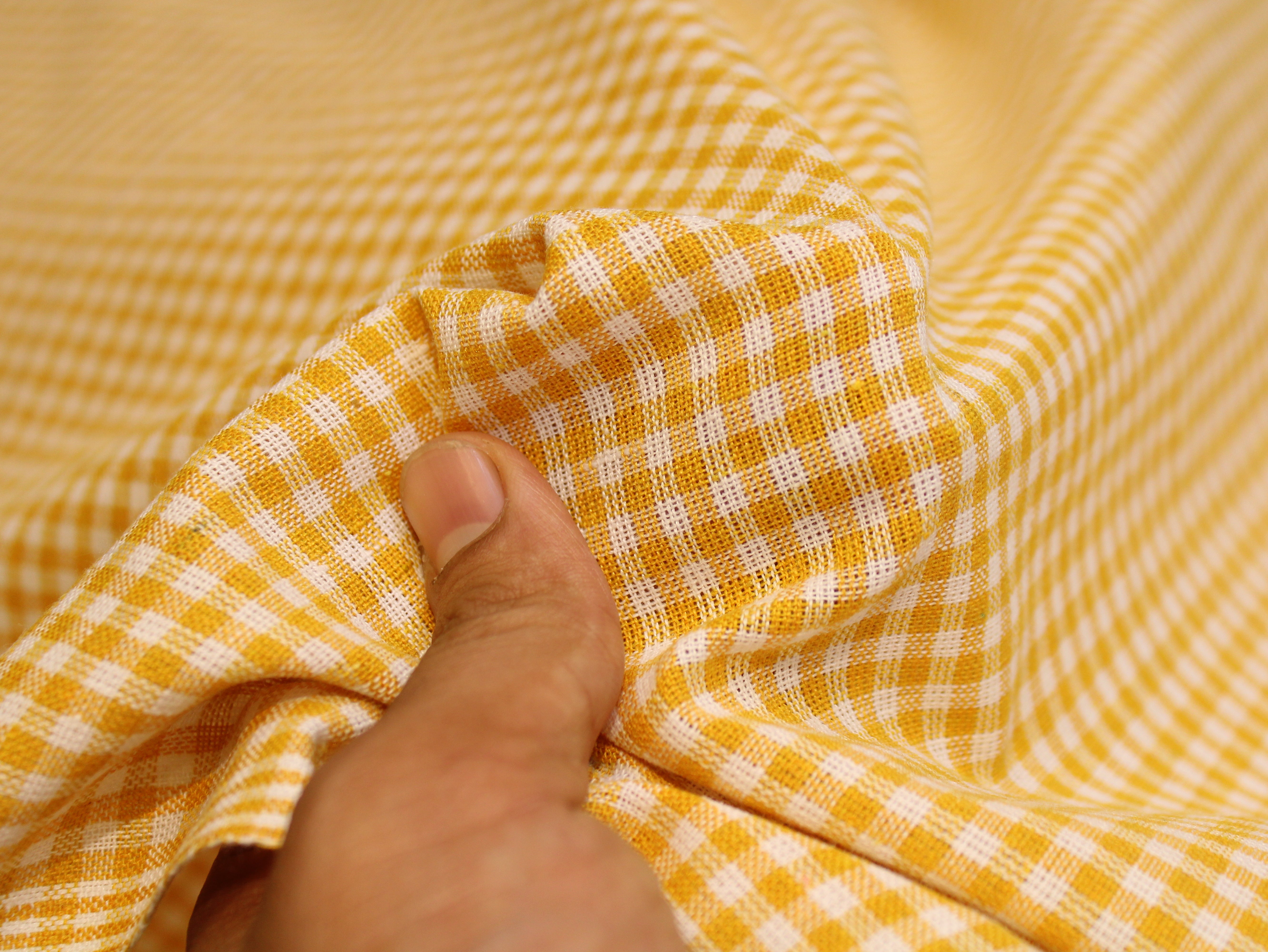Tissu Seersucker Pur Coton Lavé Qualité 44 Pouces | Seersucker À Carreaux