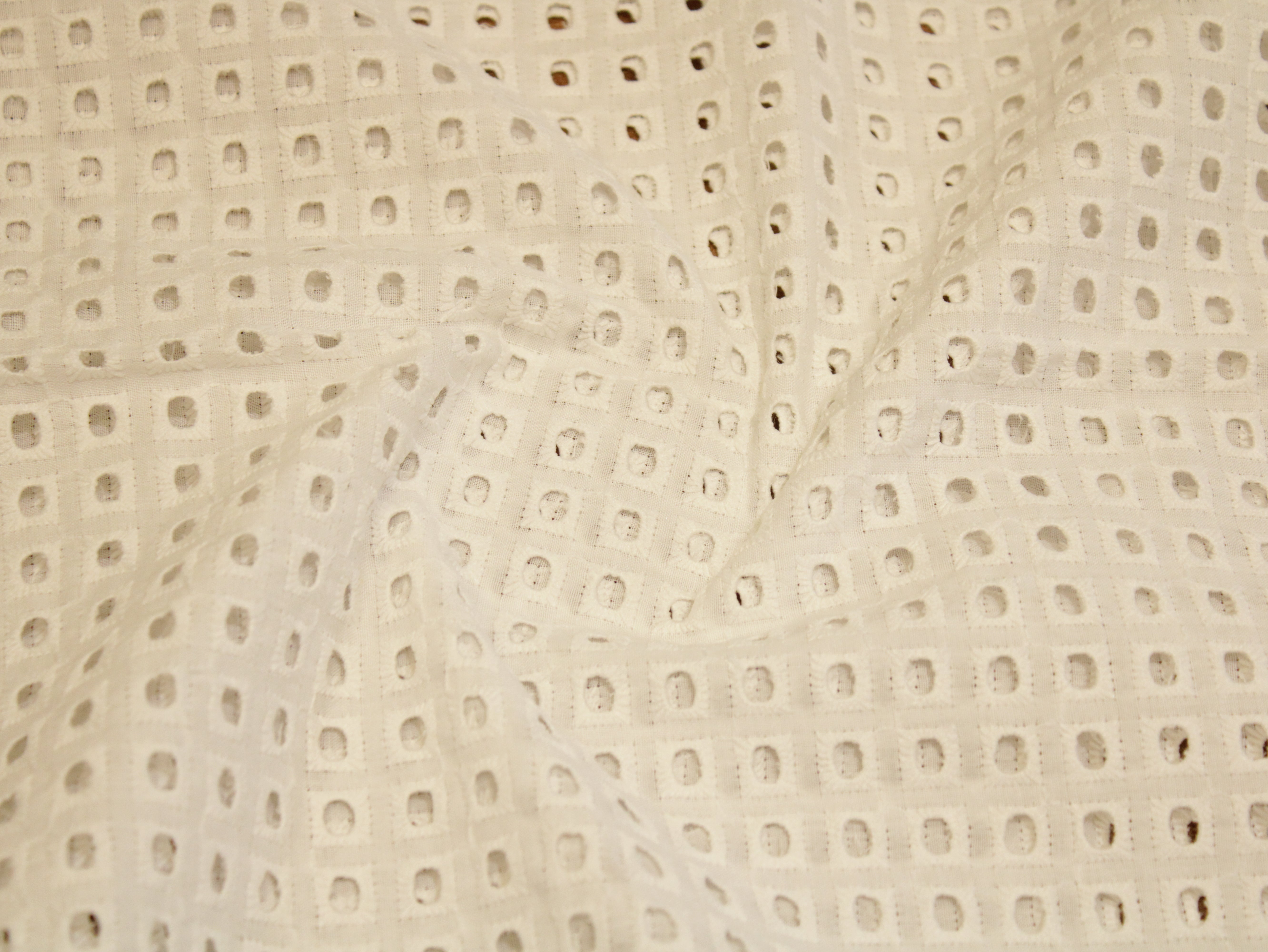 Cotton Hakoba Fabric  - White