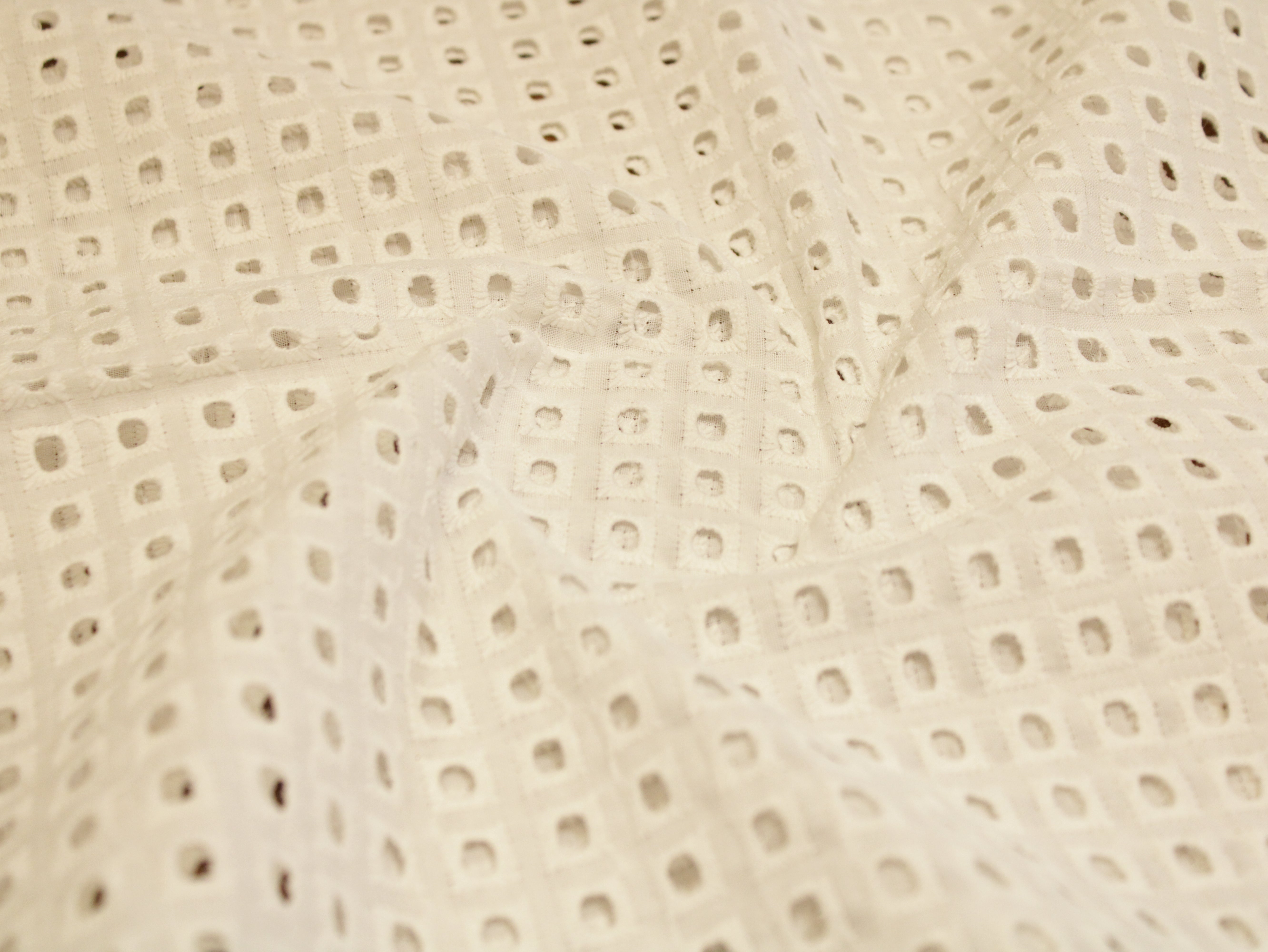 Cotton Hakoba Fabric  - White