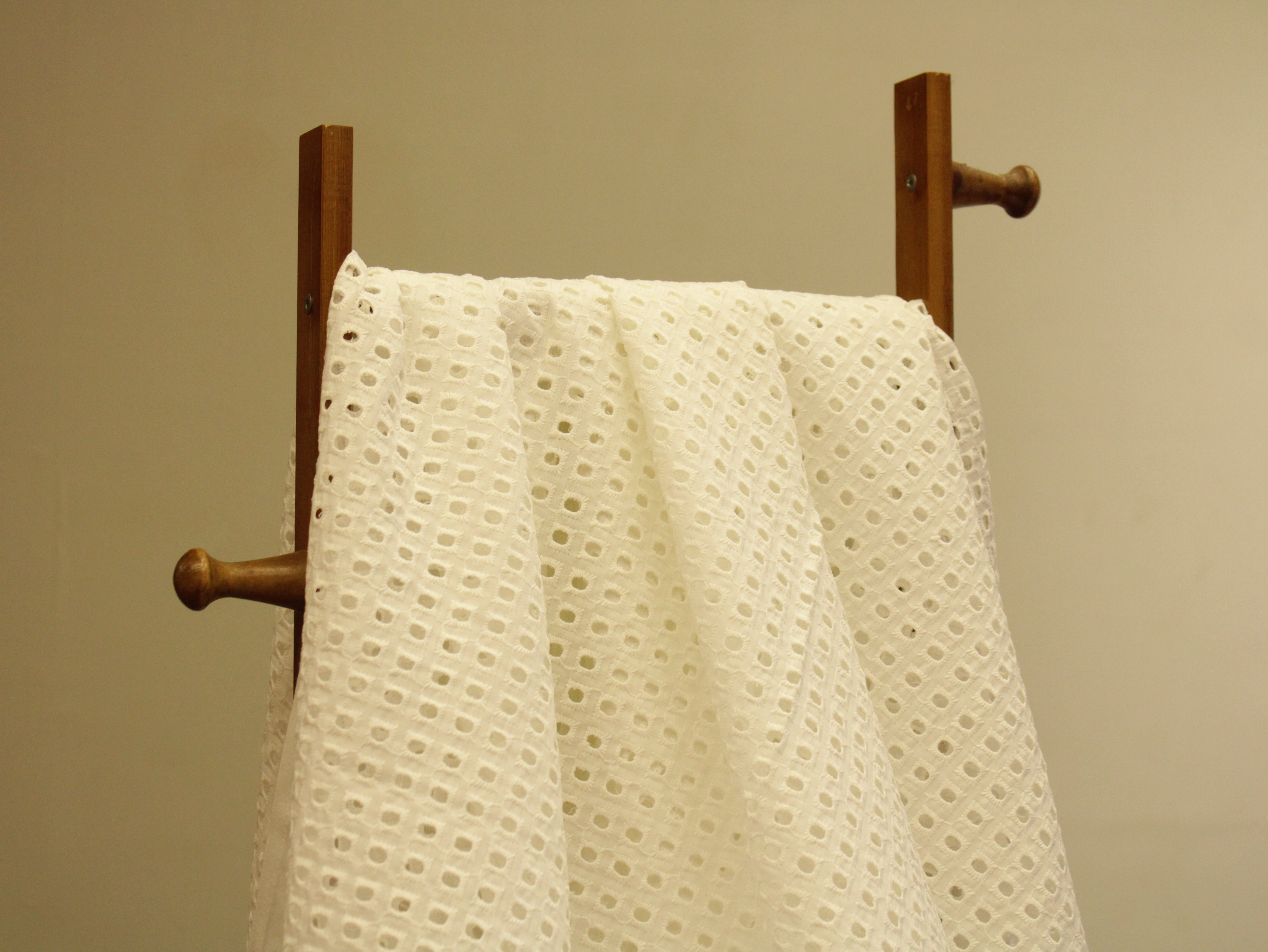 Cotton Hakoba Fabric  - White