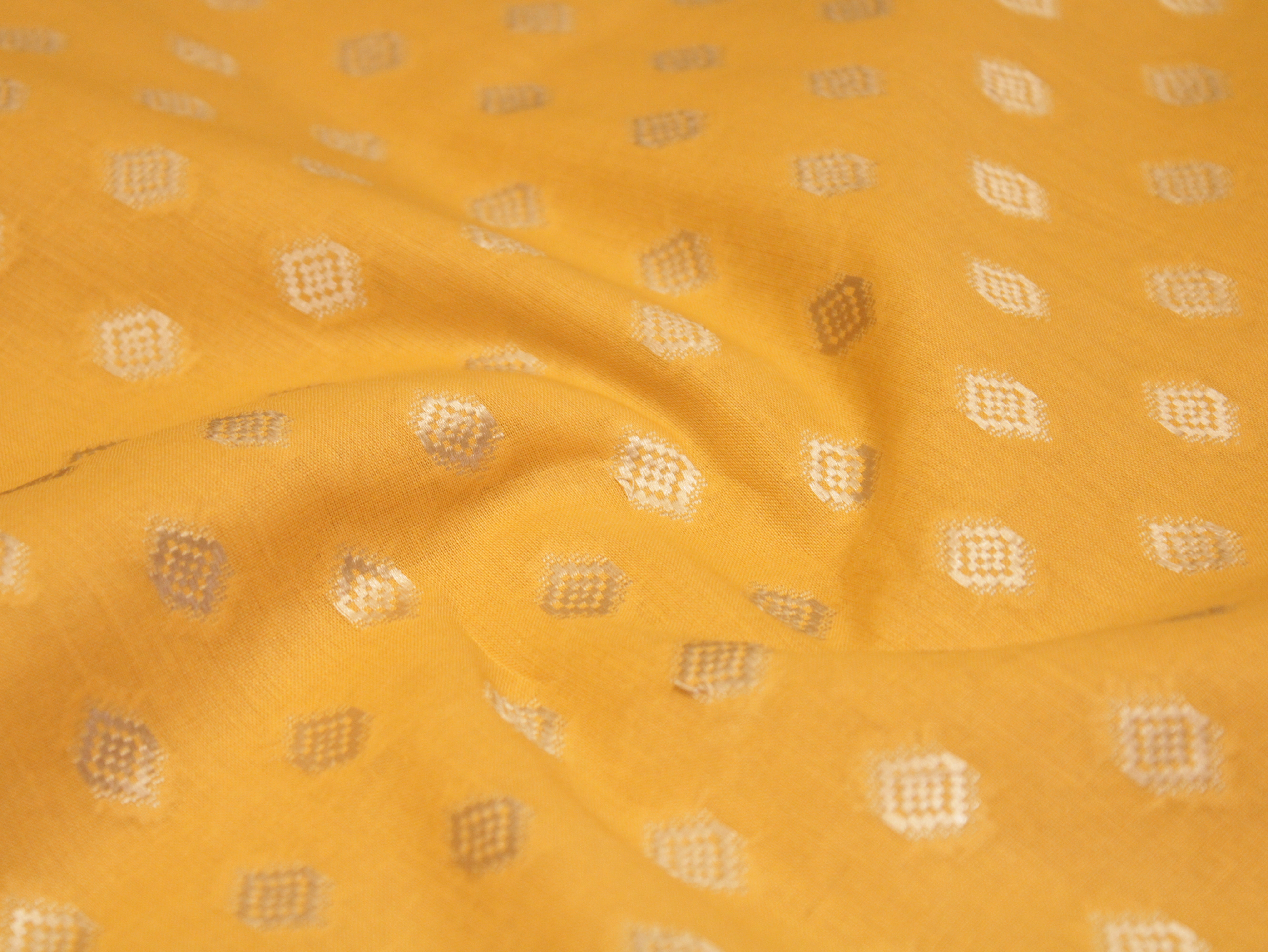 Natural Cotton Woven Fabric - Pastel Yellow