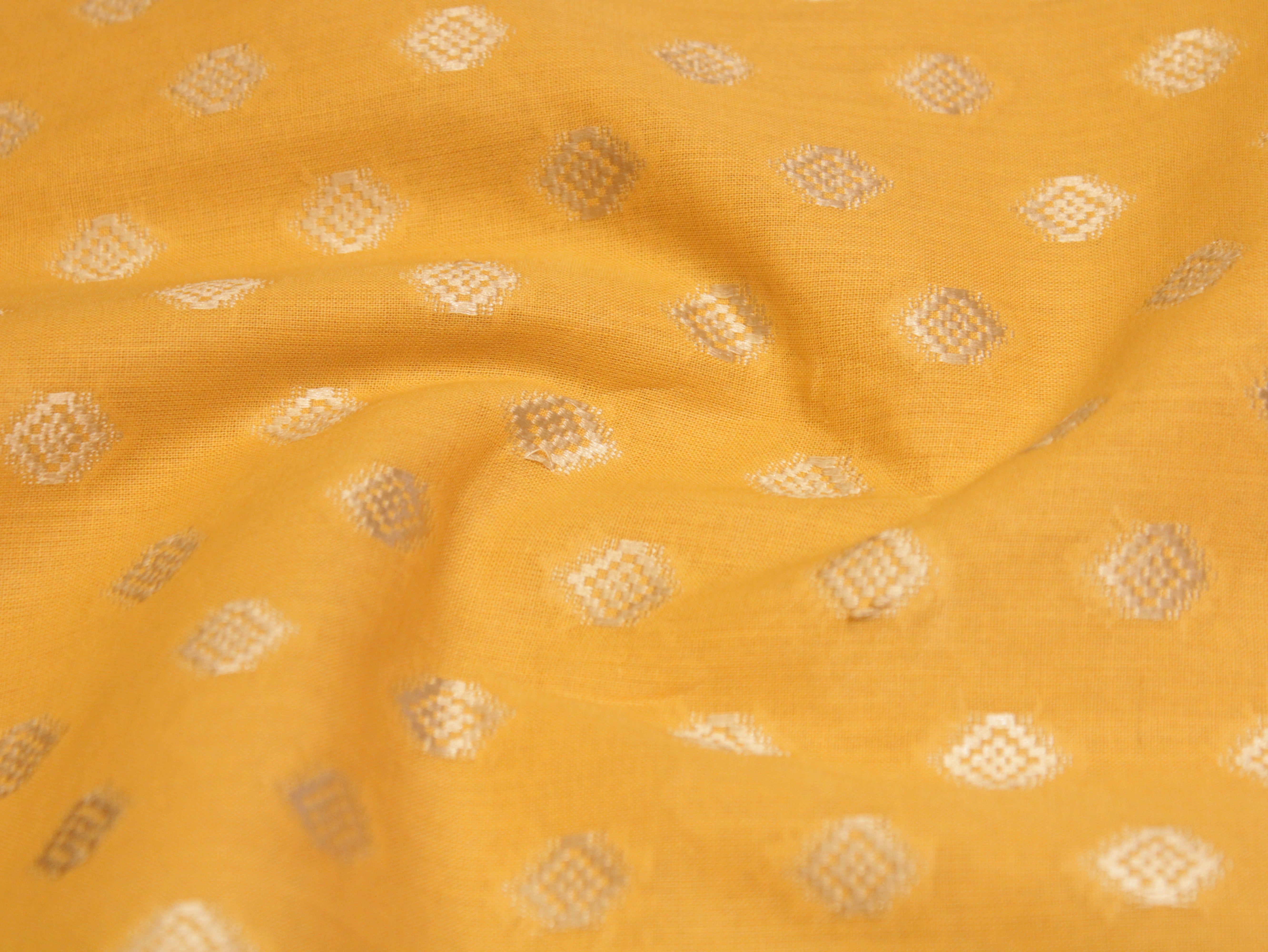 Natural Cotton Woven Fabric - Pastel Yellow