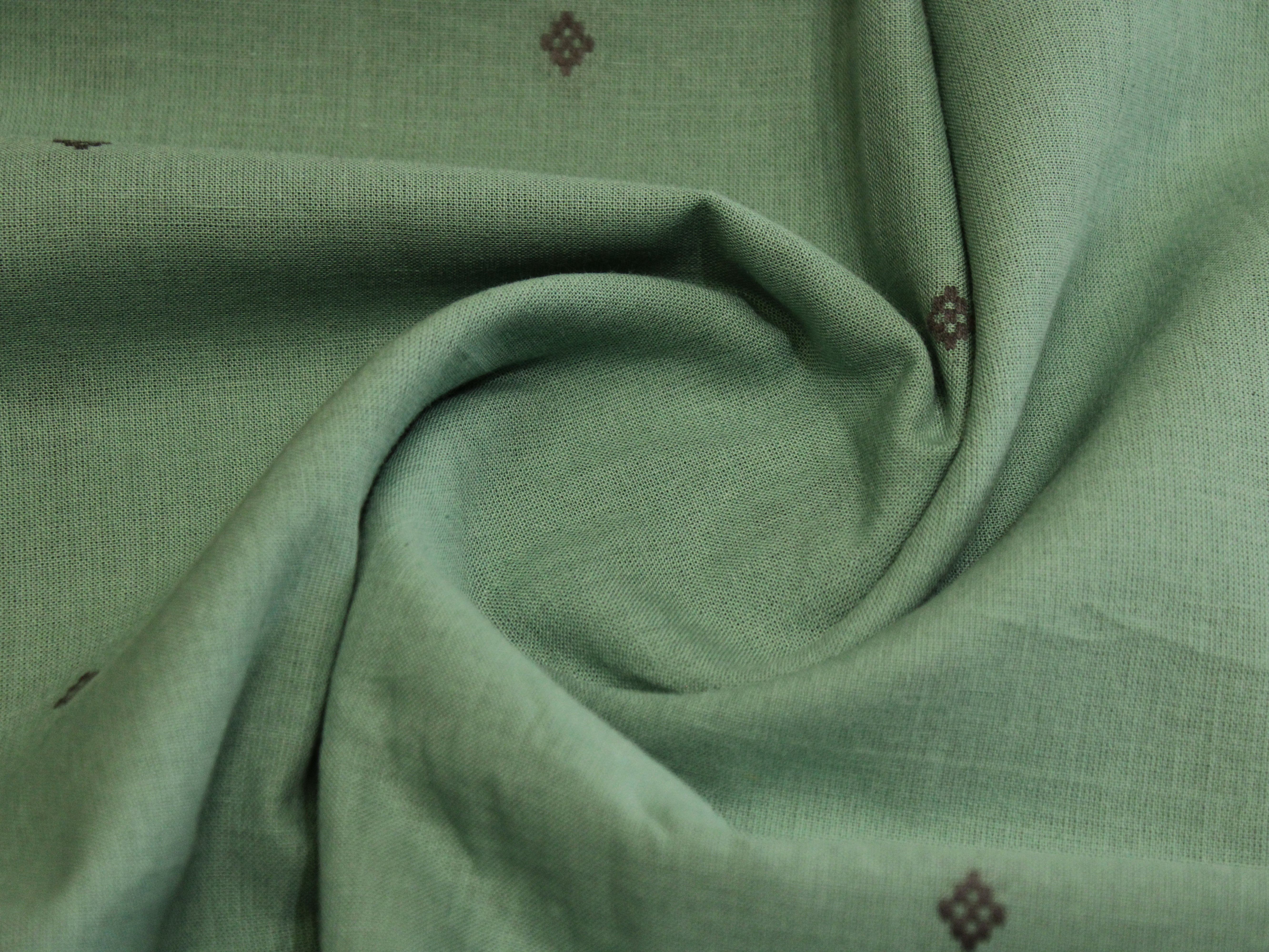 Natural Cotton Woven Fabric - Pastel Blue