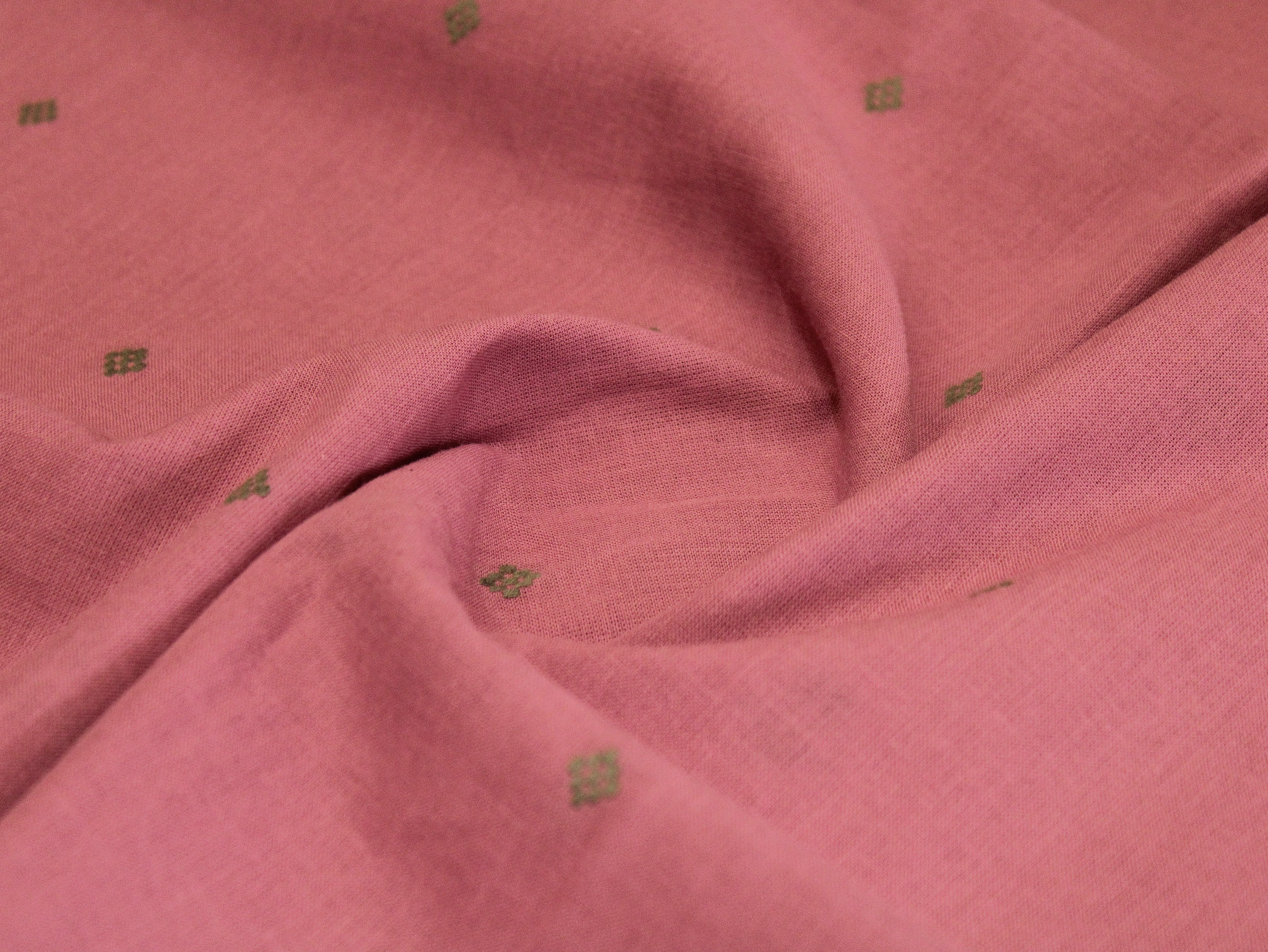 Natural Cotton Woven Fabric - Onion