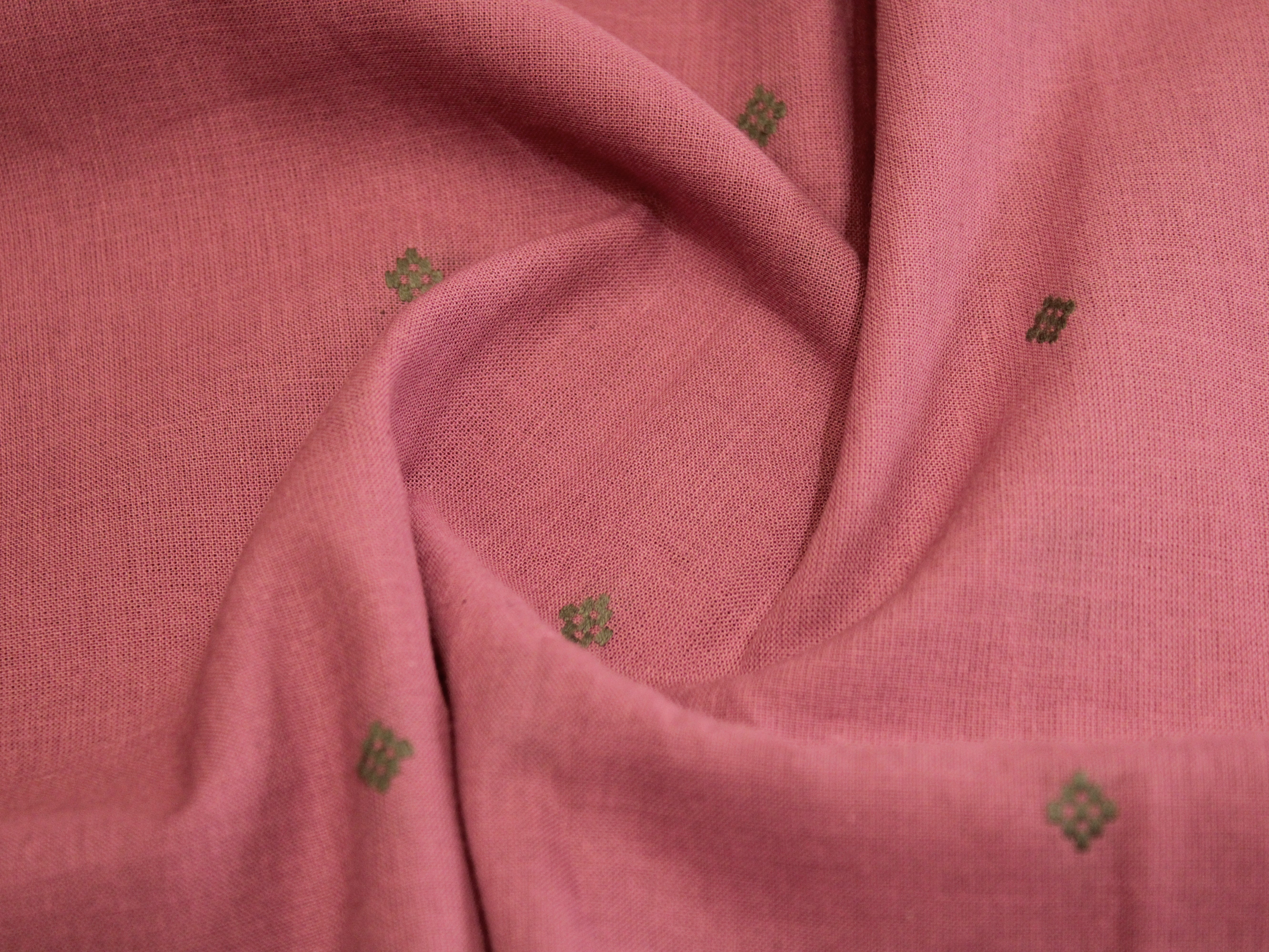 Natural Cotton Woven Fabric - Onion