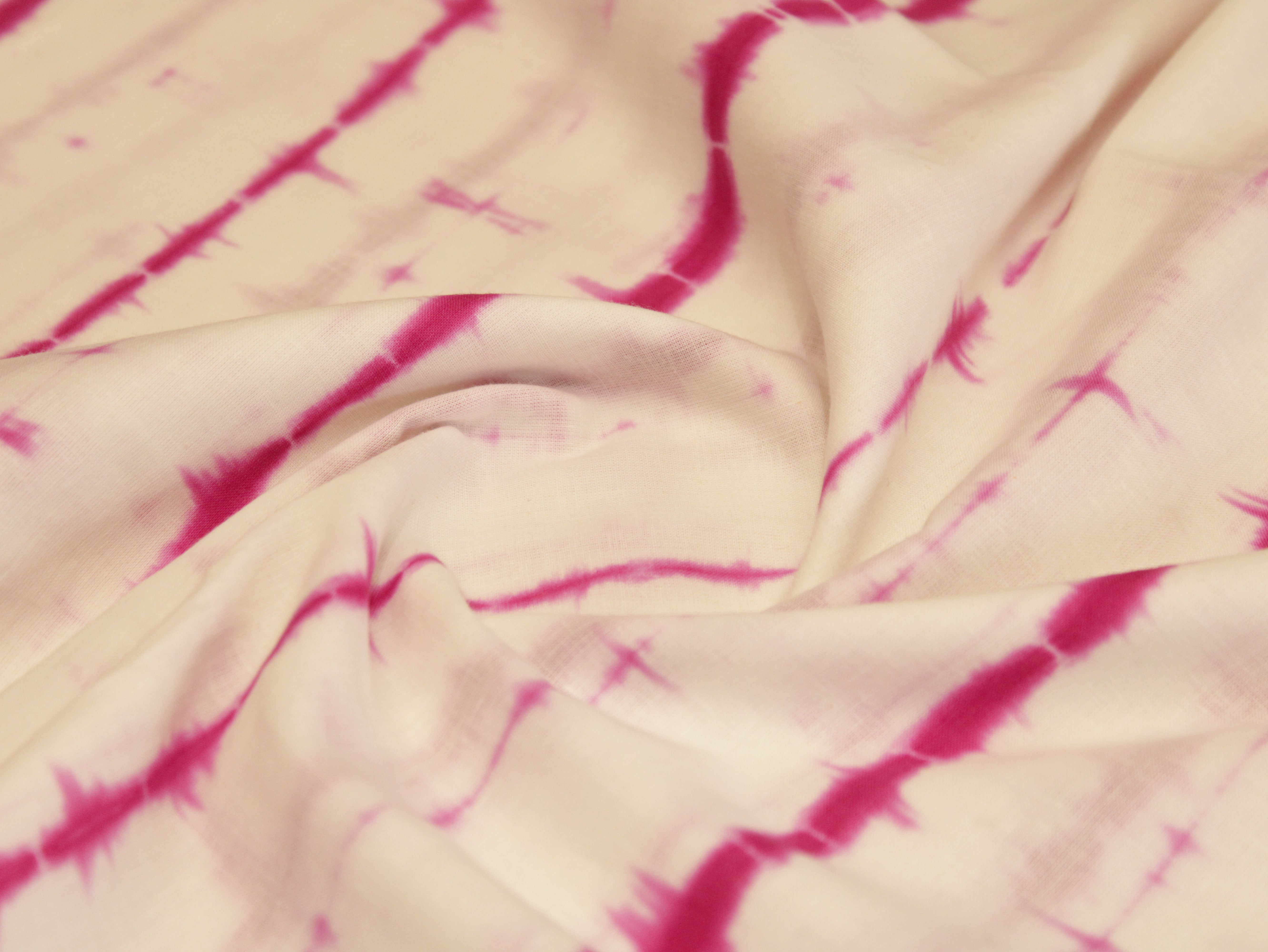 Tie & Dye Mal Cotton Fabric - Pink