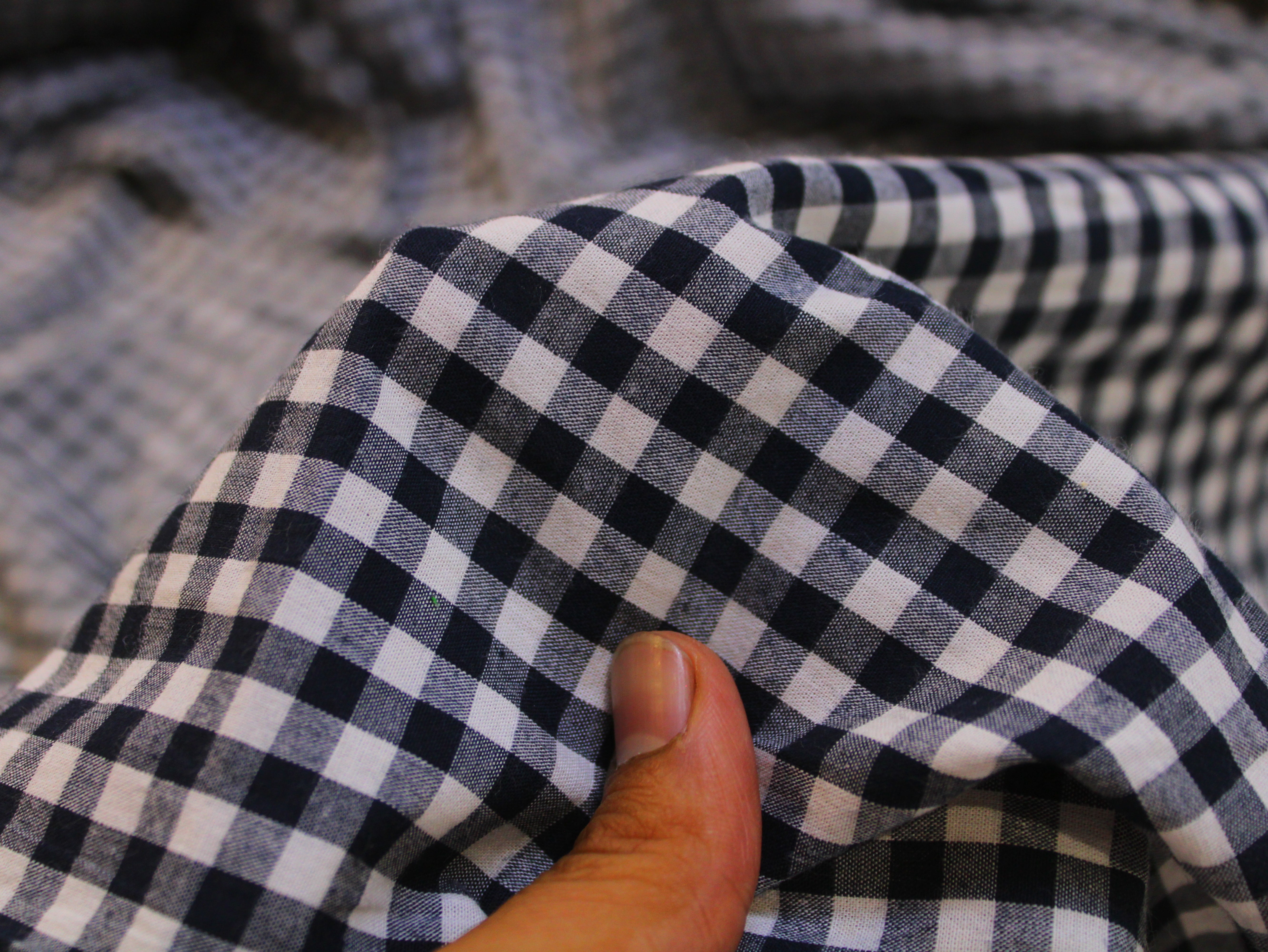 Tissu Seersucker Pur Coton Lavé Qualité 44 Pouces | Seersucker À Carreaux