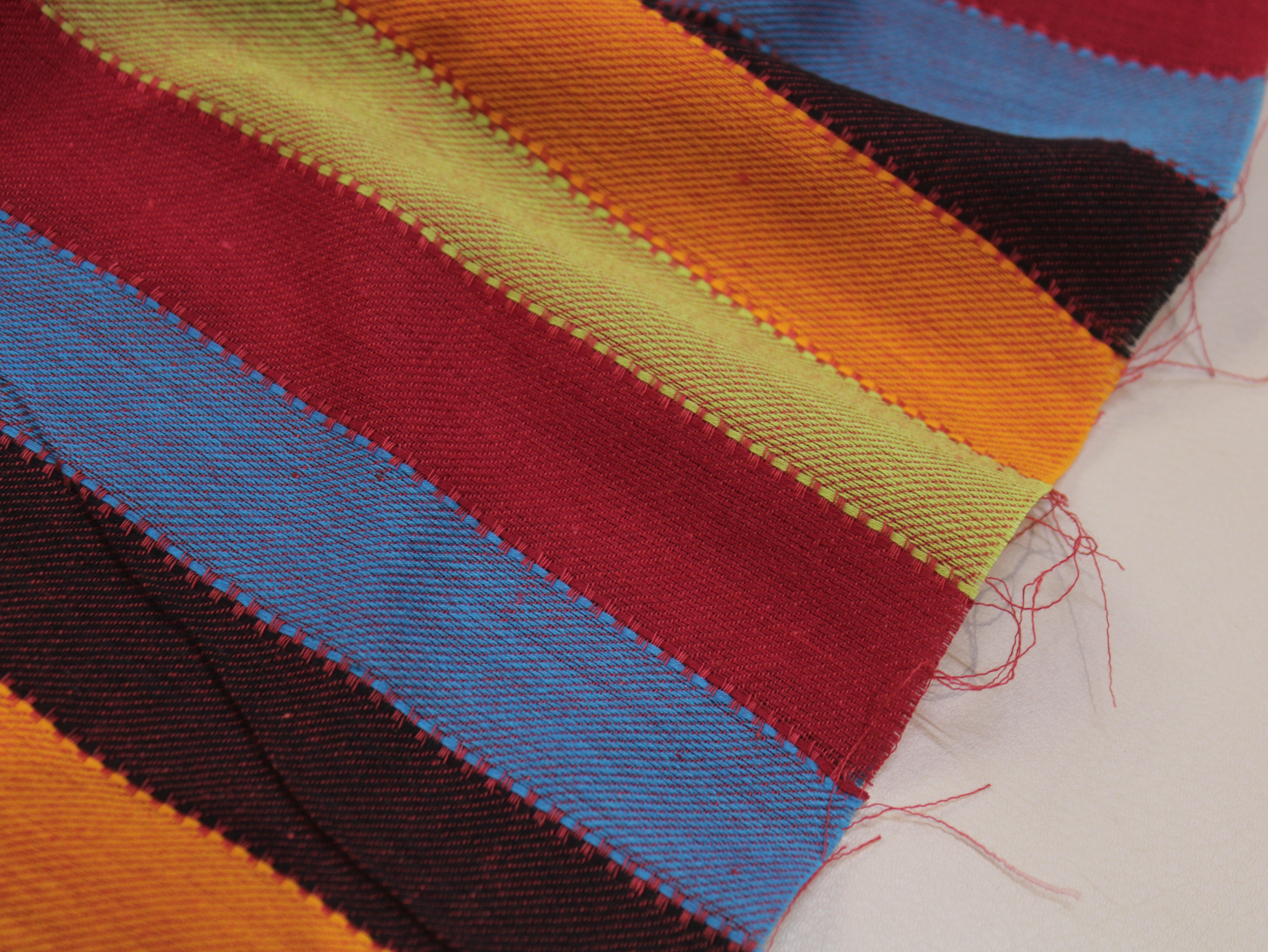 Pure Cotton Yarn-Dyed Handloom Stripe Fabric — Vibrant Horizon