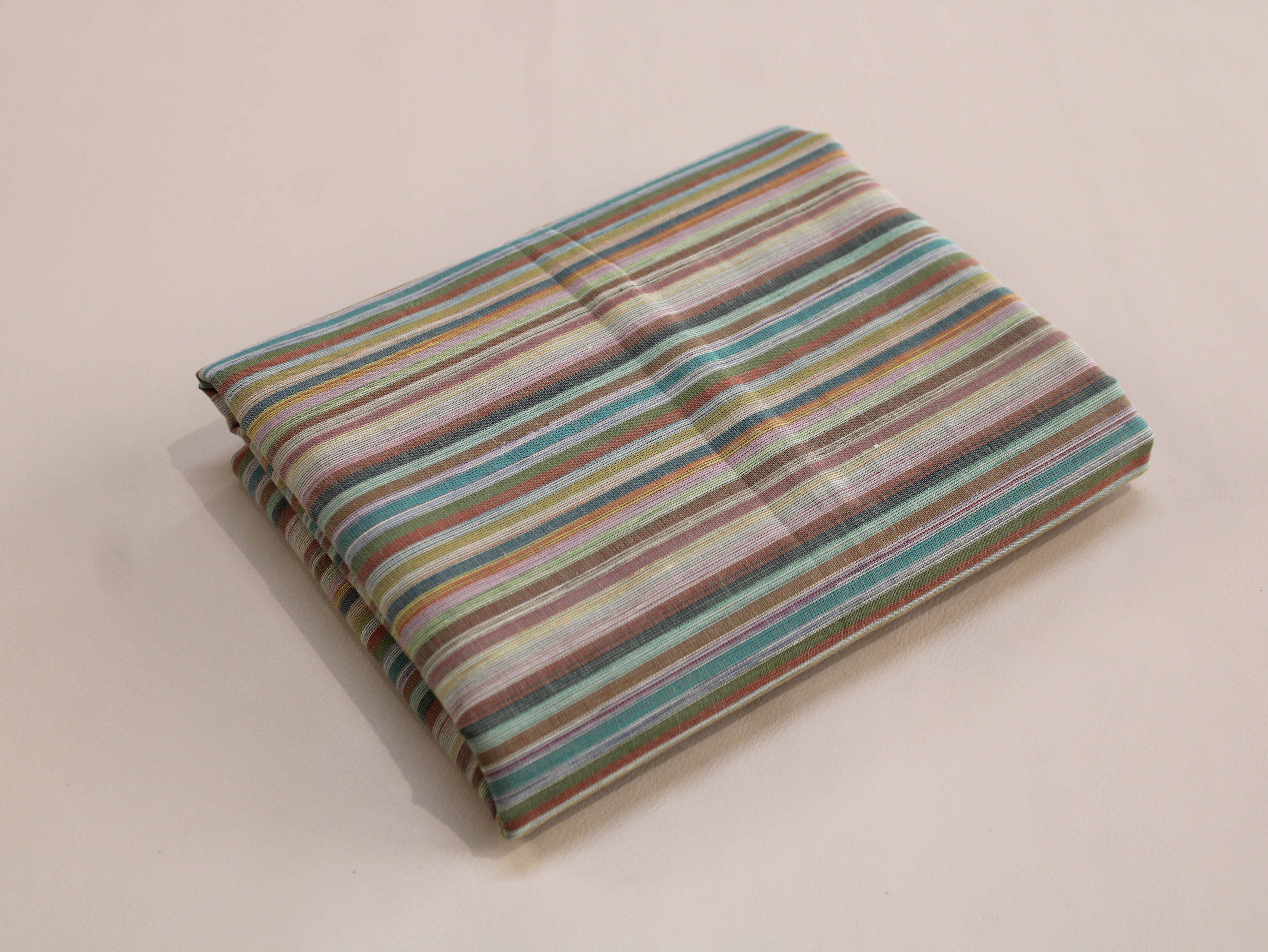 Pure Cotton Yarn-Dyed Handloom Multicolour Stripe Fabric | Sage Sunset | 44 Inch | Non-Washed | 80 GSM