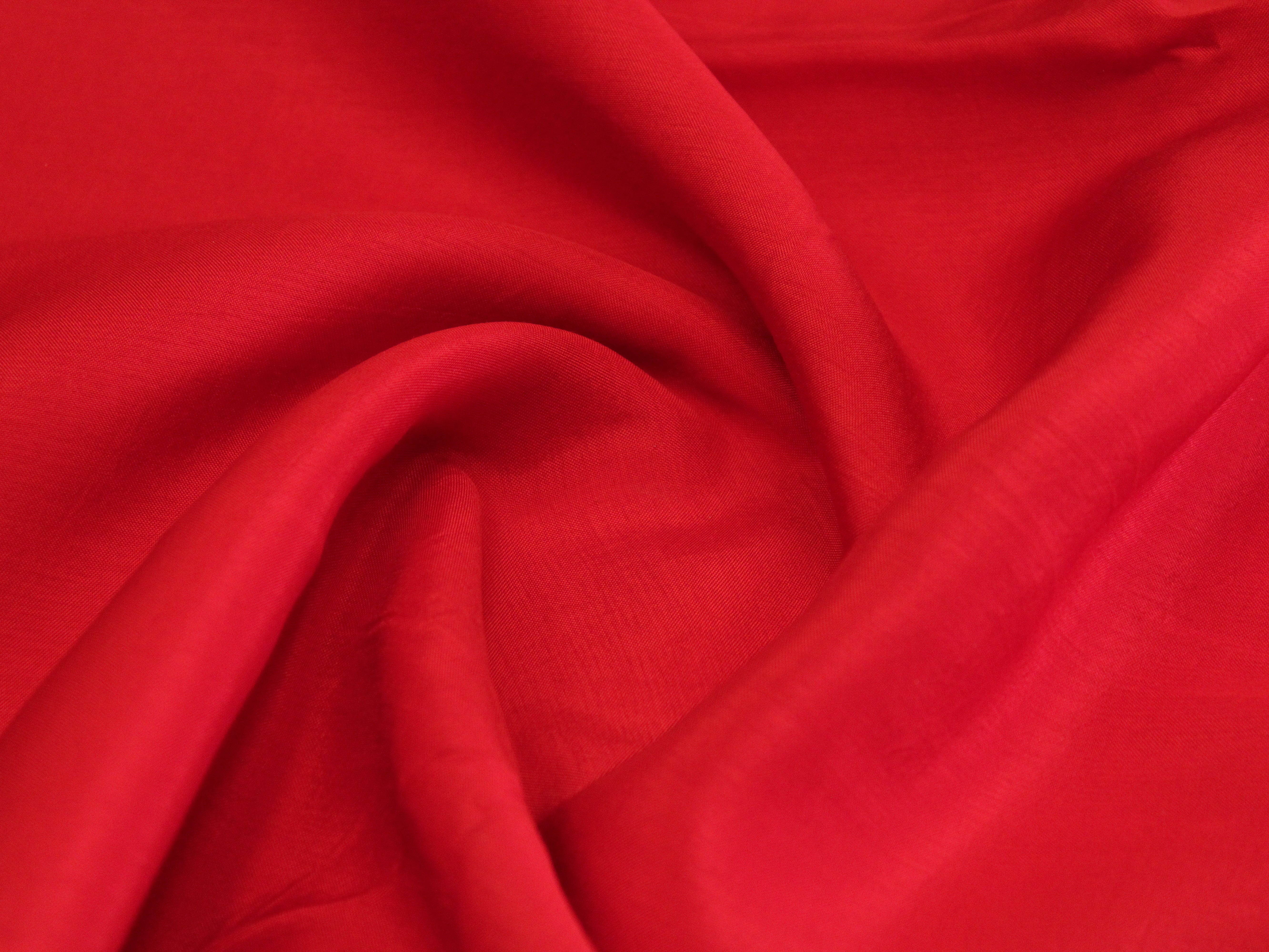 Plain dyed Muslin Silk Fabric - Red