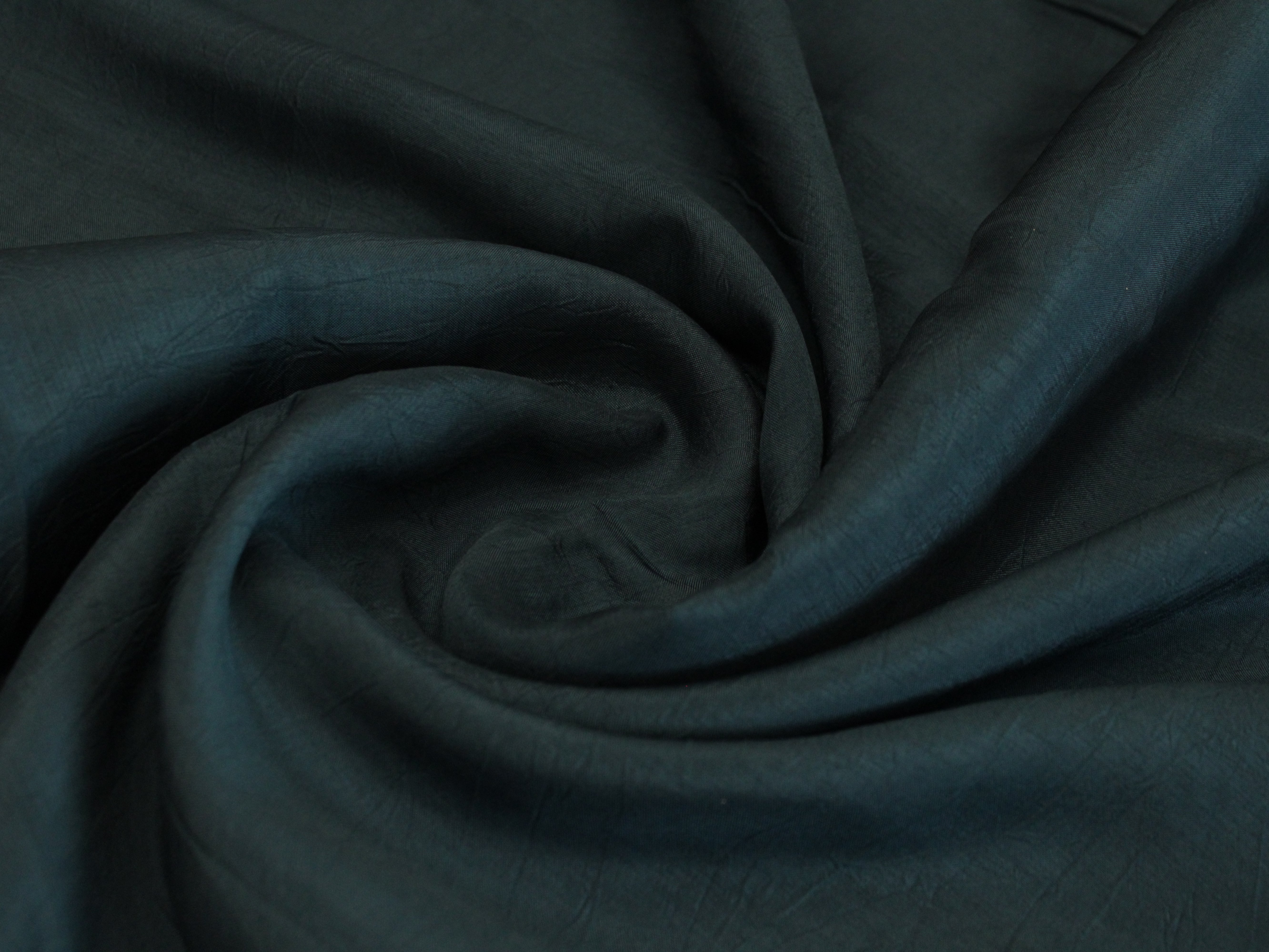 Plain dyed Muslin Silk Fabric - Peacock Blue