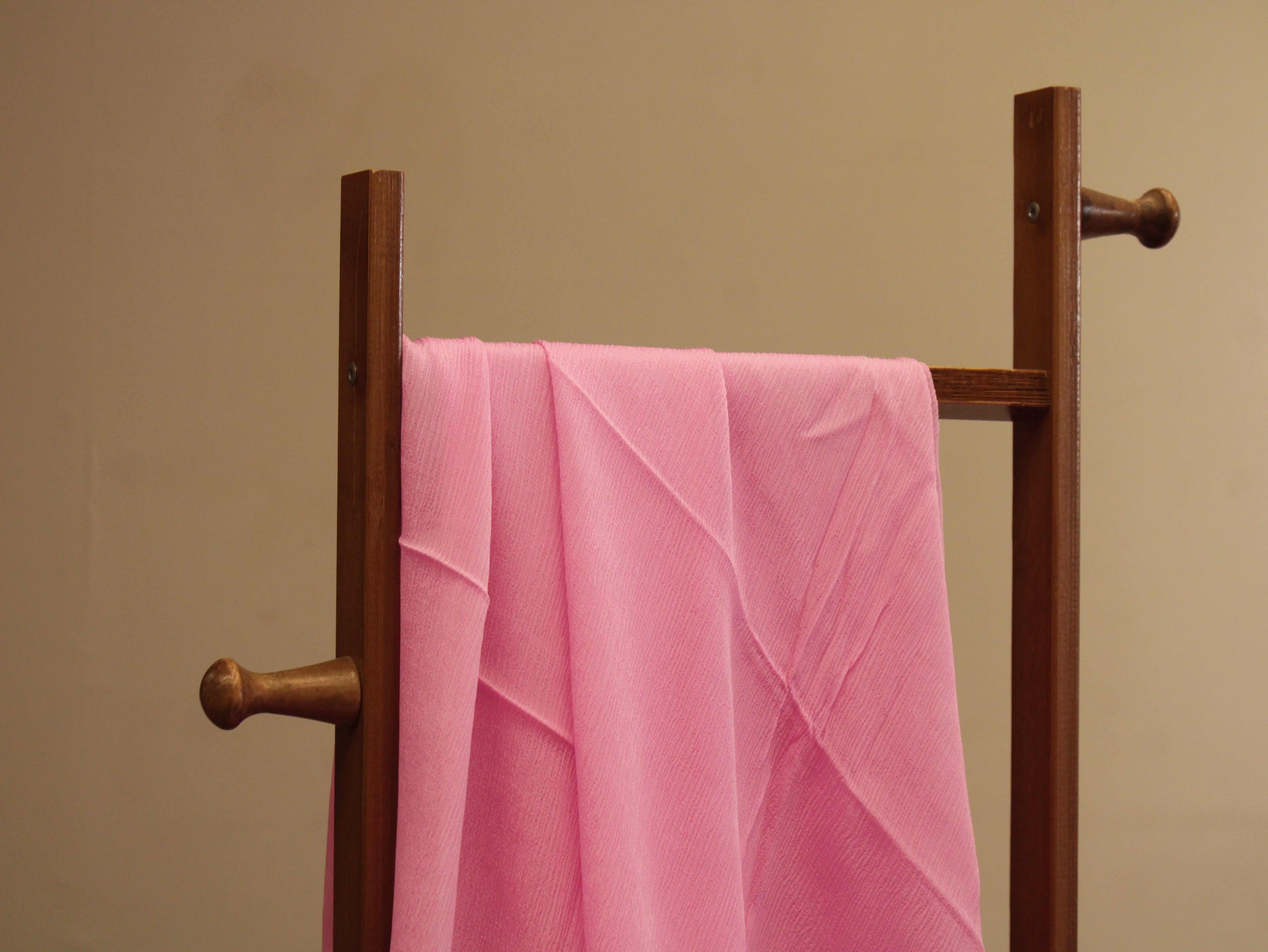 Plain dyed Chinon Fabric - Pink