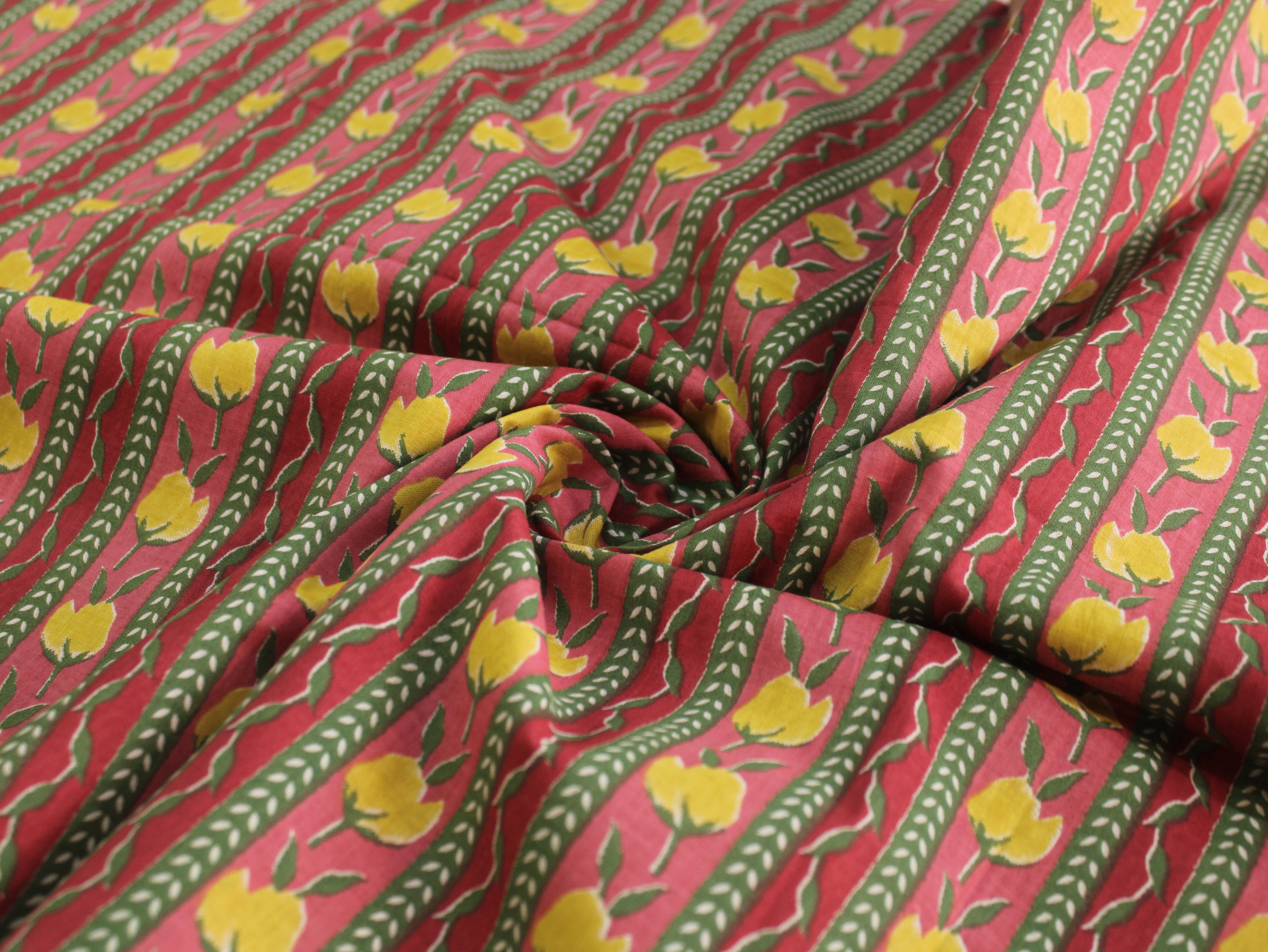 Tissu Imprimé Premium Pur Coton Laize 112 cm