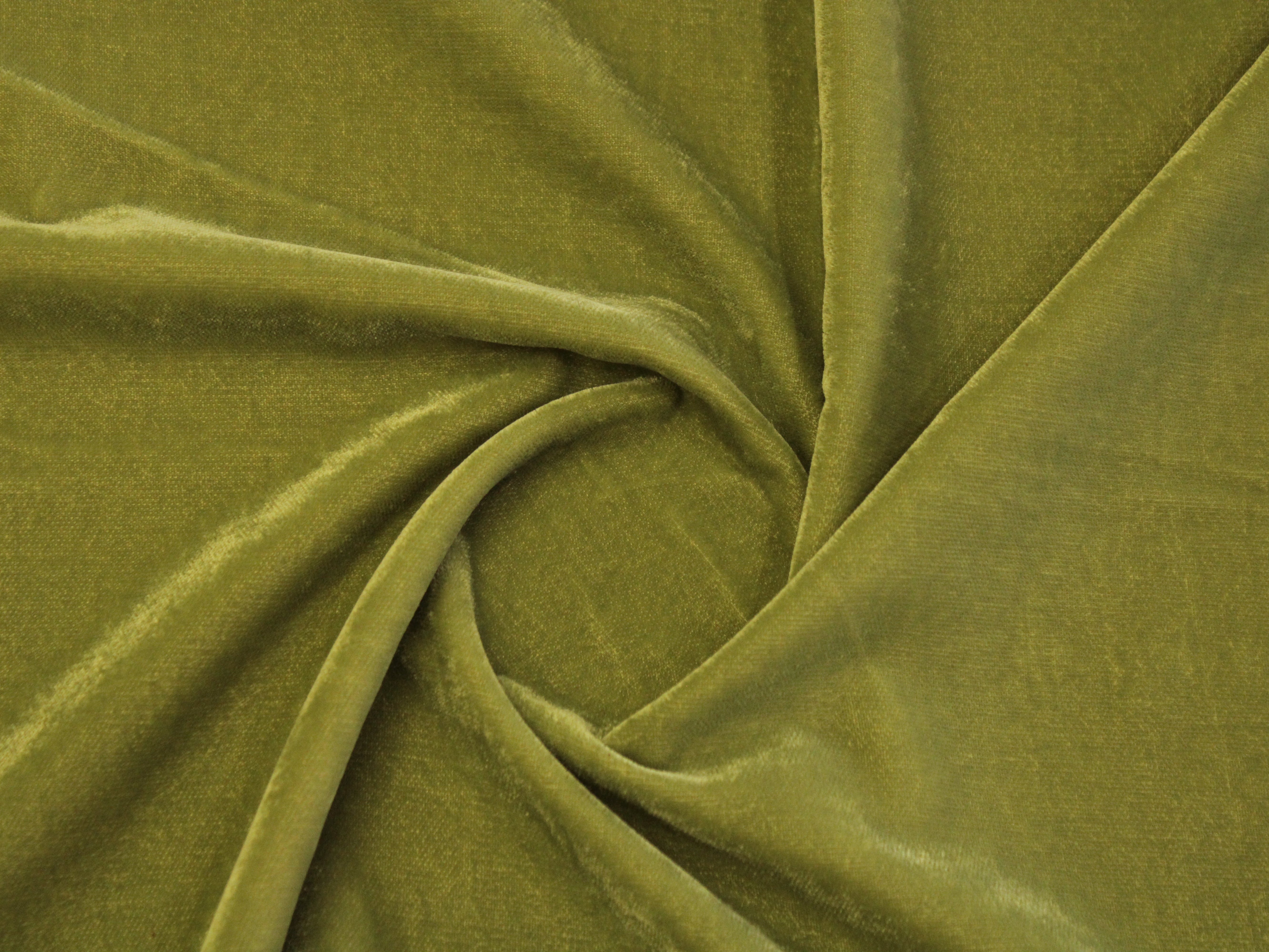 Premium Plain Micro Velvet Fabric - Pista Green