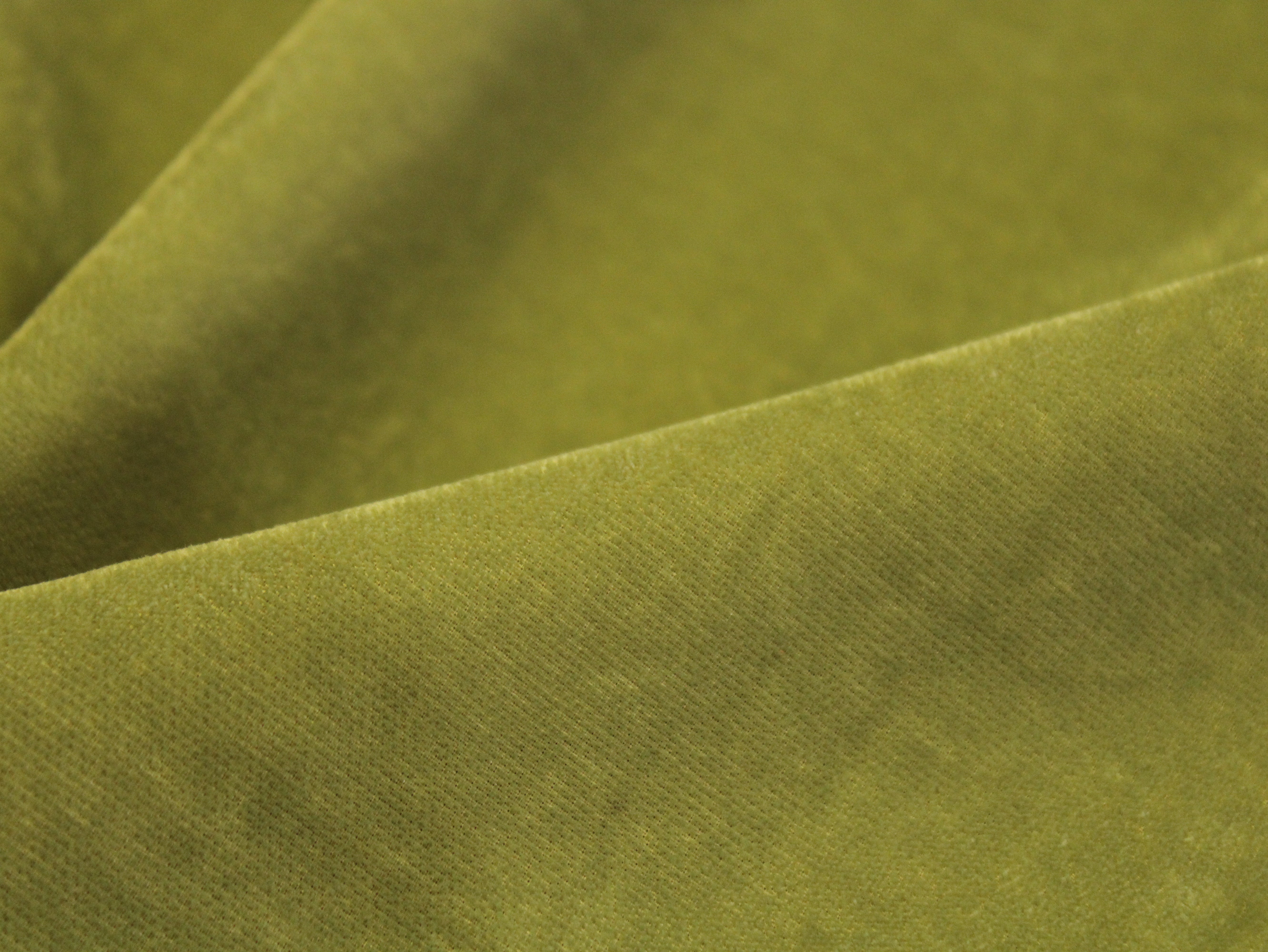 Premium Plain Micro Velvet Fabric - Pista Green