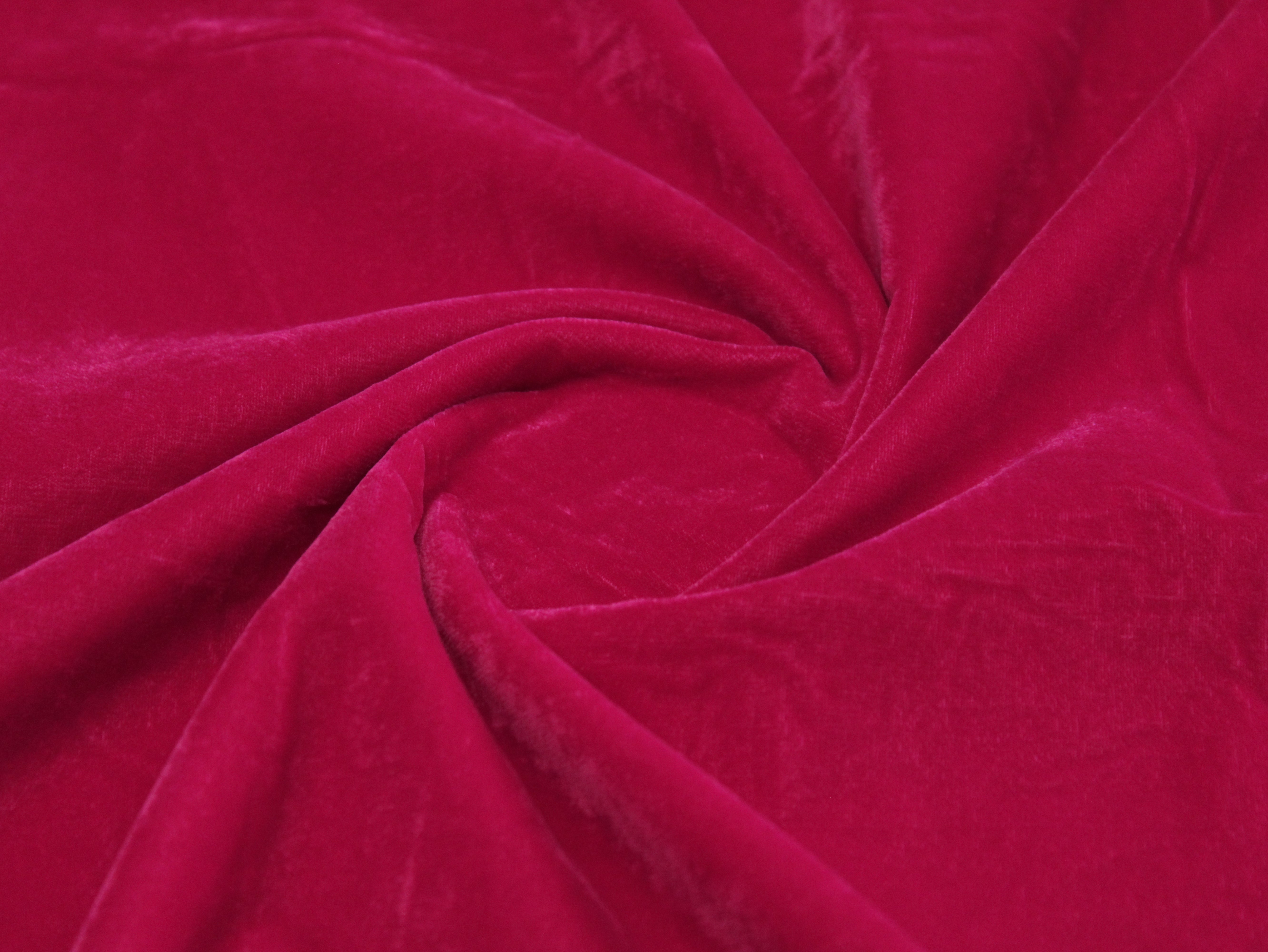 Premium Plain Micro Velvet Fabric - Rani