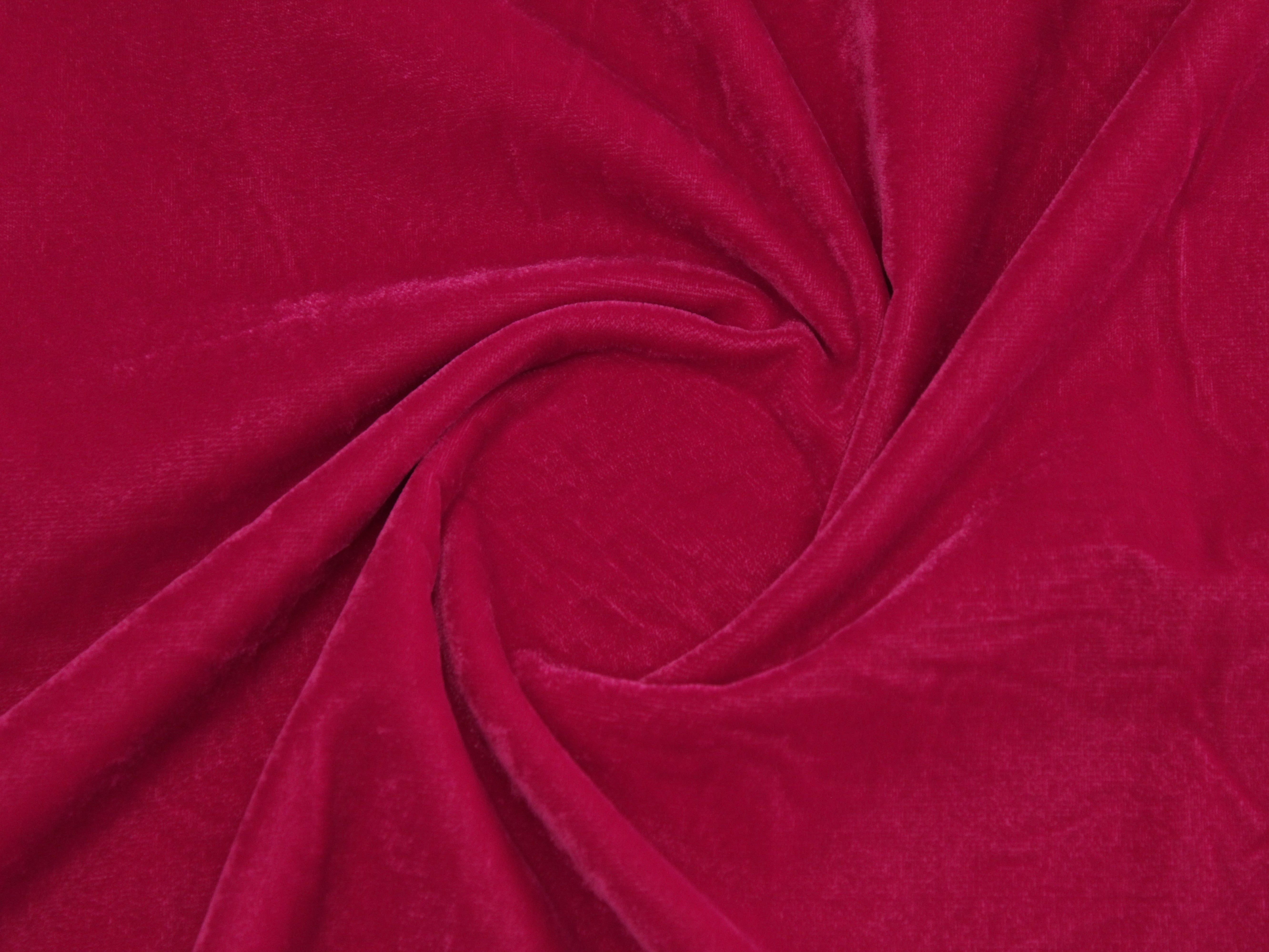 Premium Plain Micro Velvet Fabric - Rani