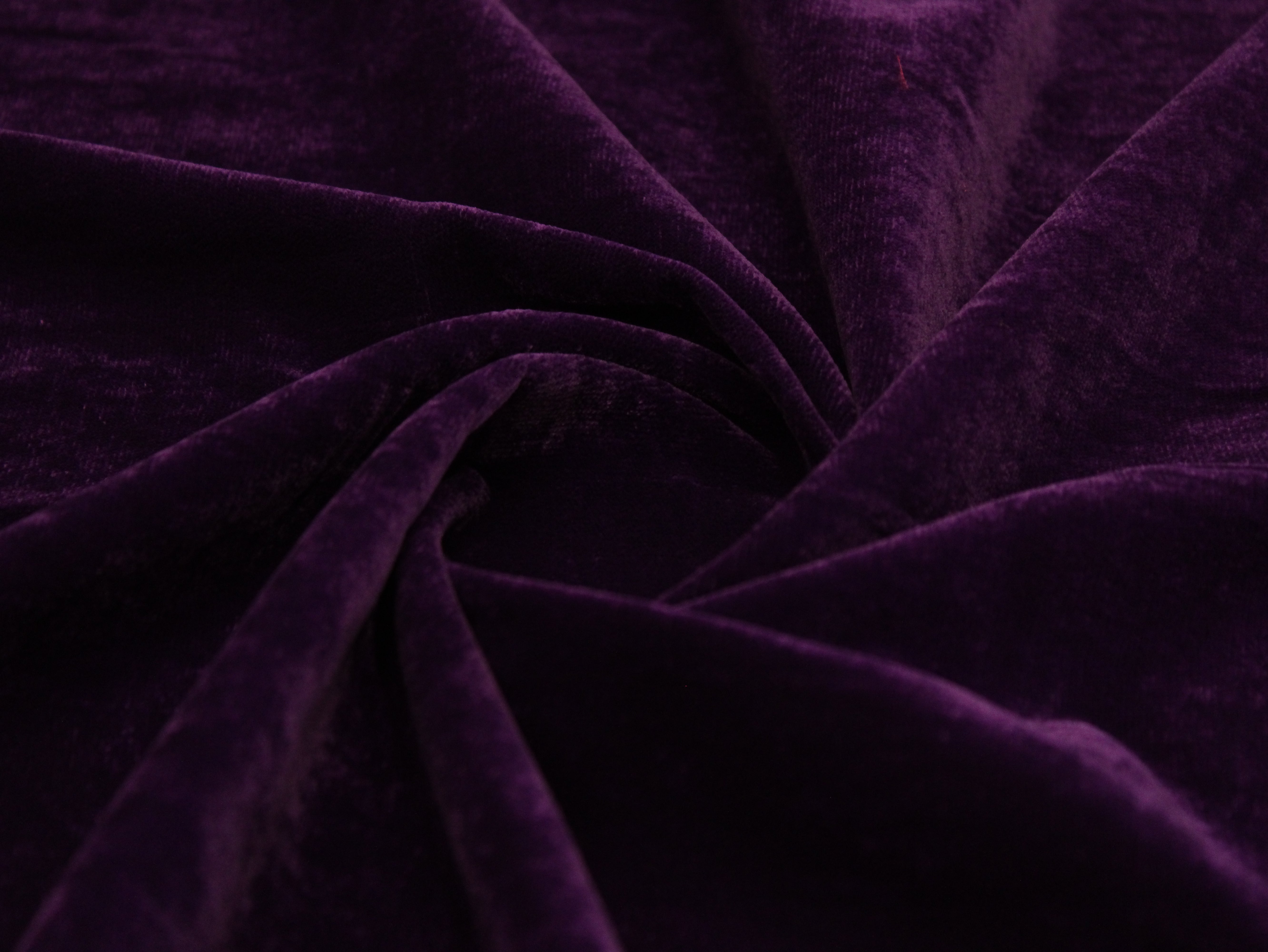 Premium Plain Micro Velvet Fabric - Purple