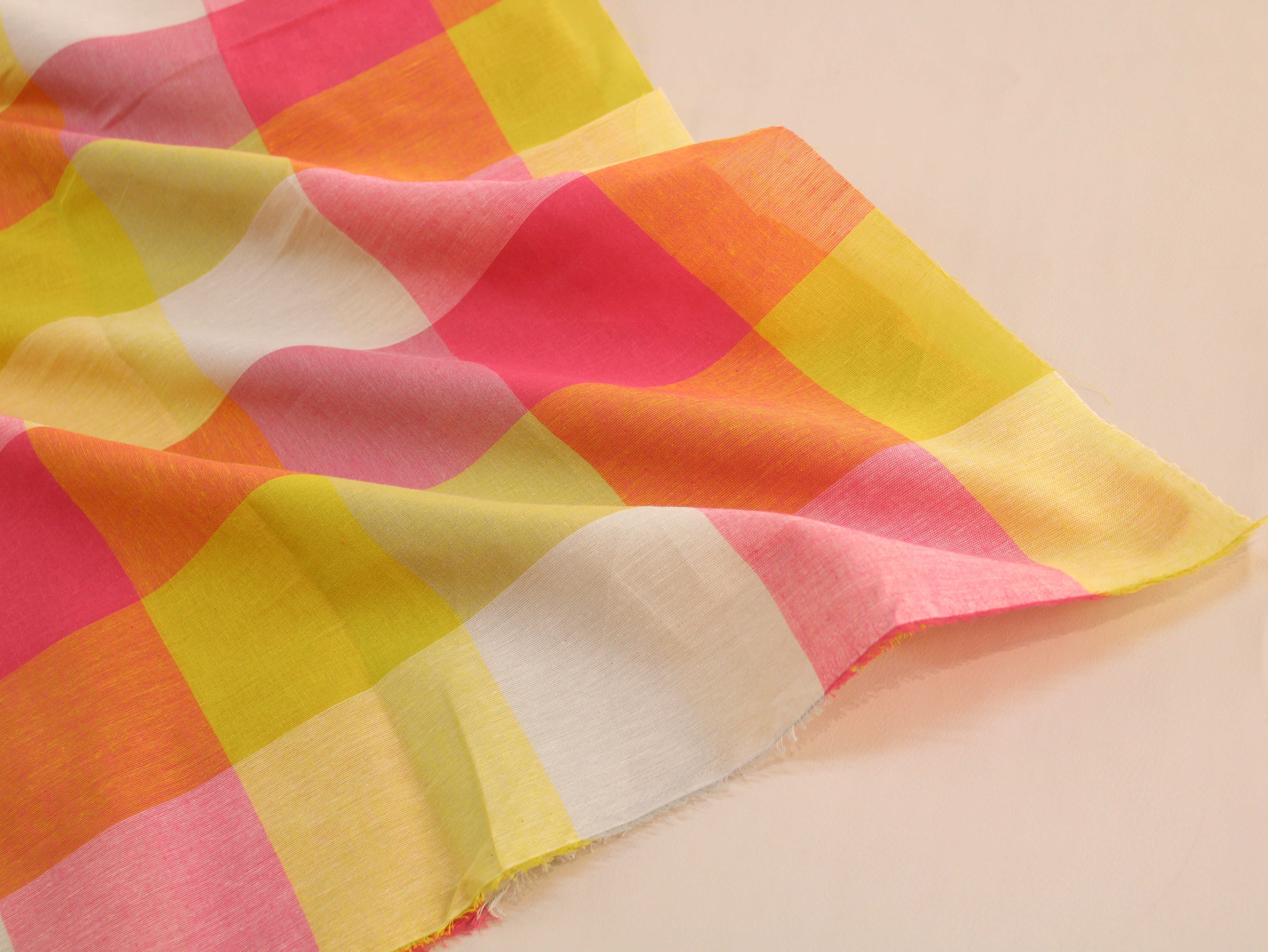 Tissu Seersucker Pur Coton Lavé Qualité 44 Pouces | Seersucker À Carreaux