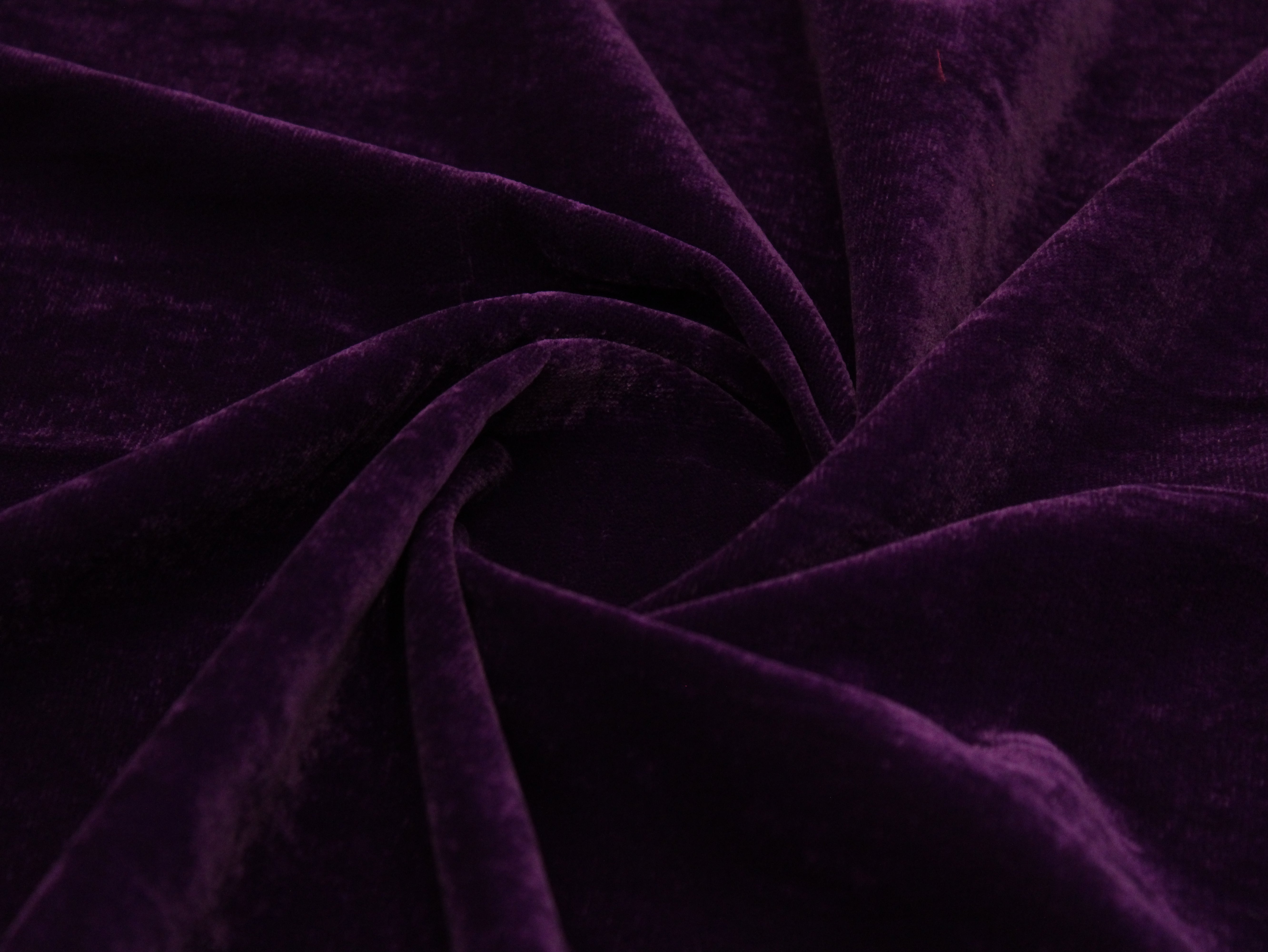 Premium Plain Micro Velvet Fabric - Purple