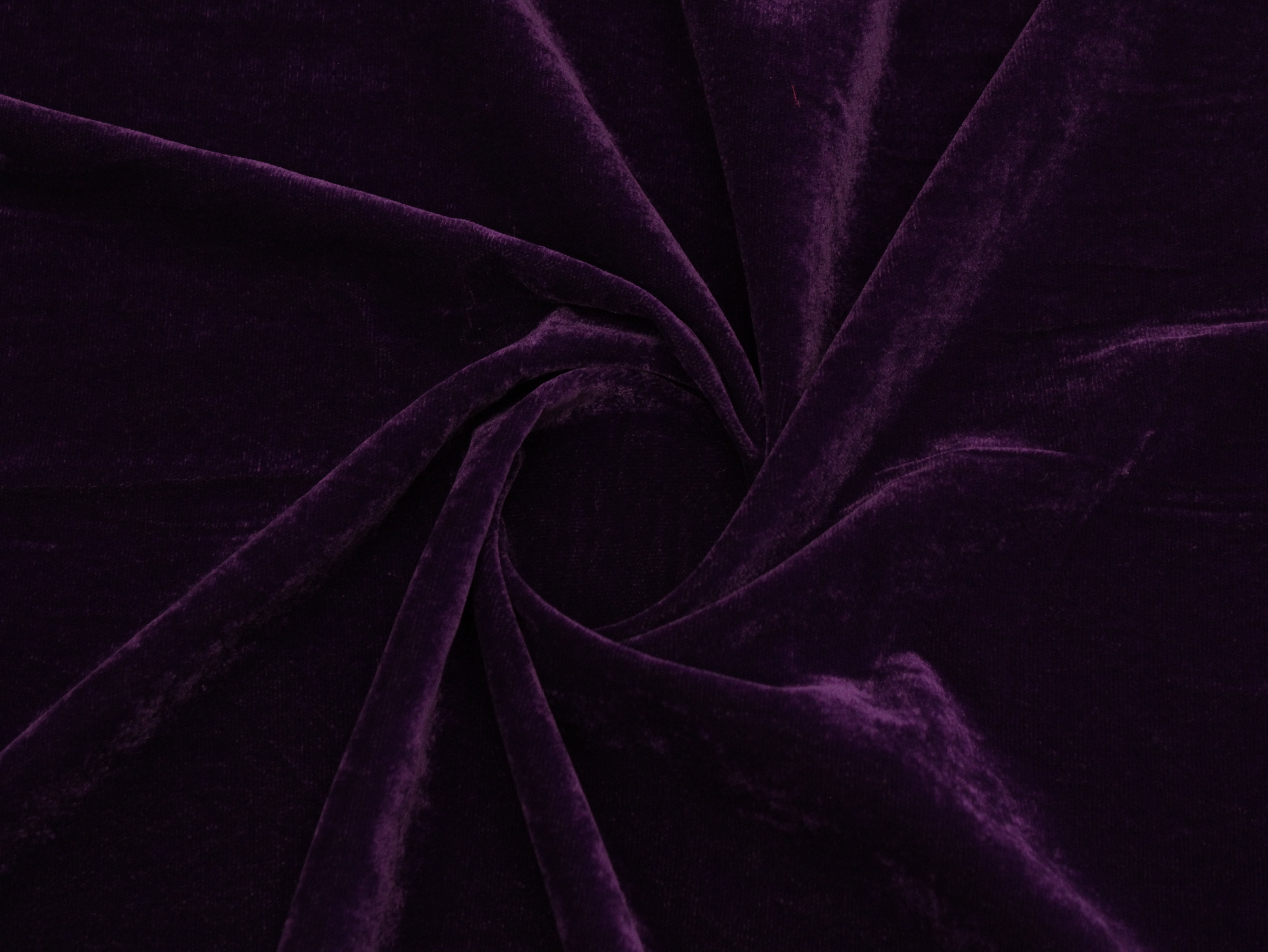 Premium Plain Micro Velvet Fabric - Purple