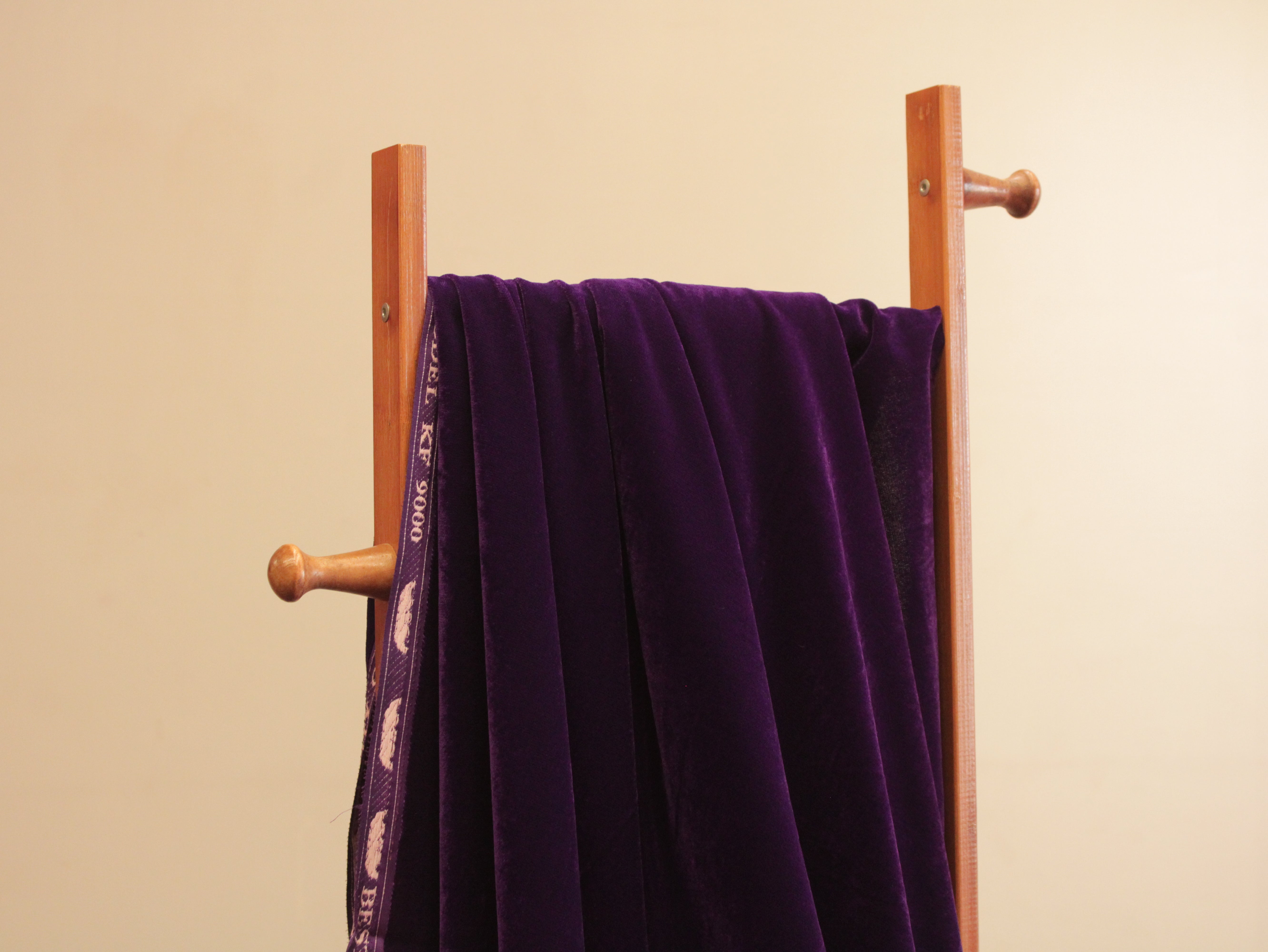 Premium Plain Micro Velvet Fabric - Purple