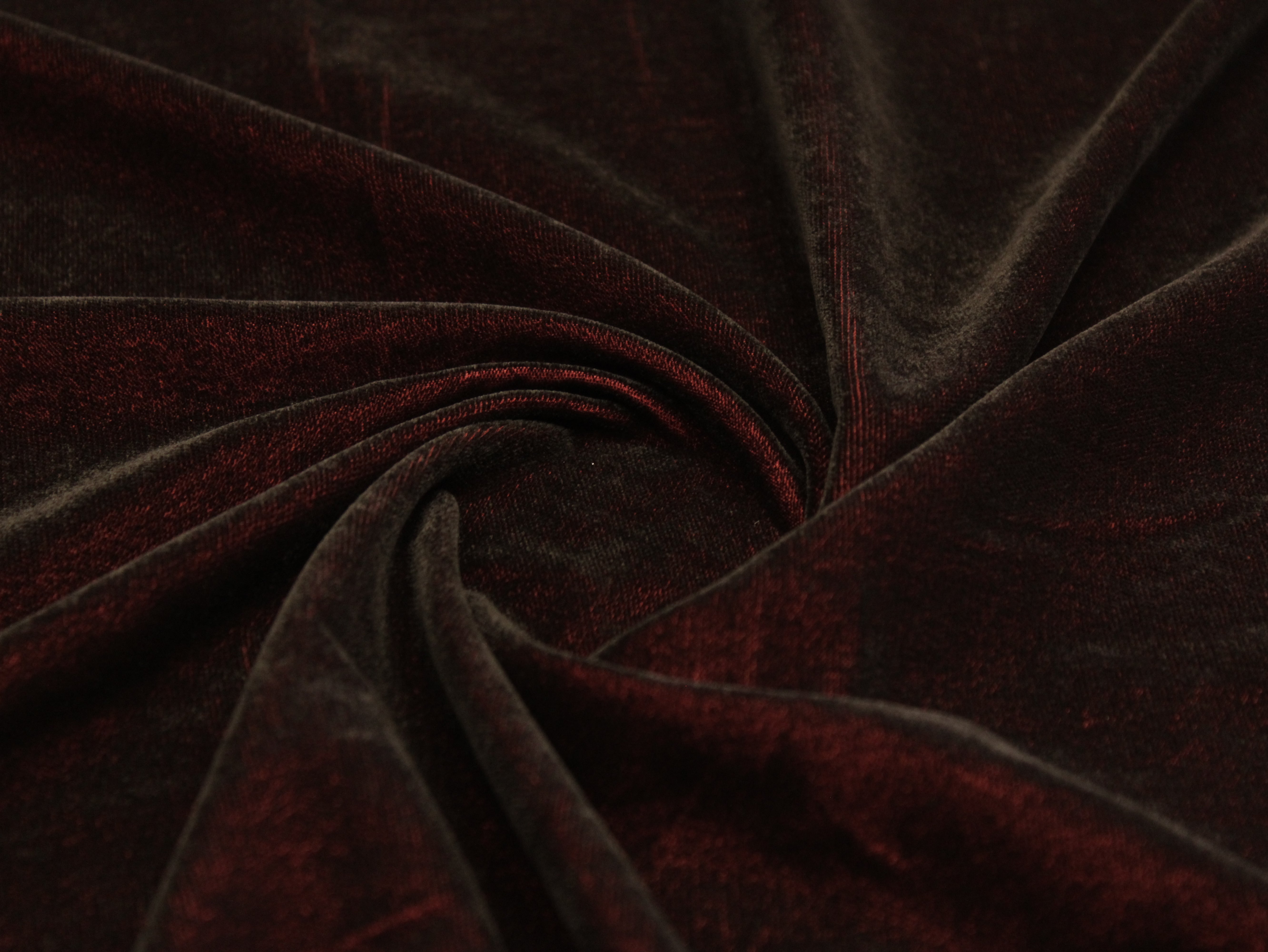 Premium Plain Micro Velvet Fabric - Dark Maroon