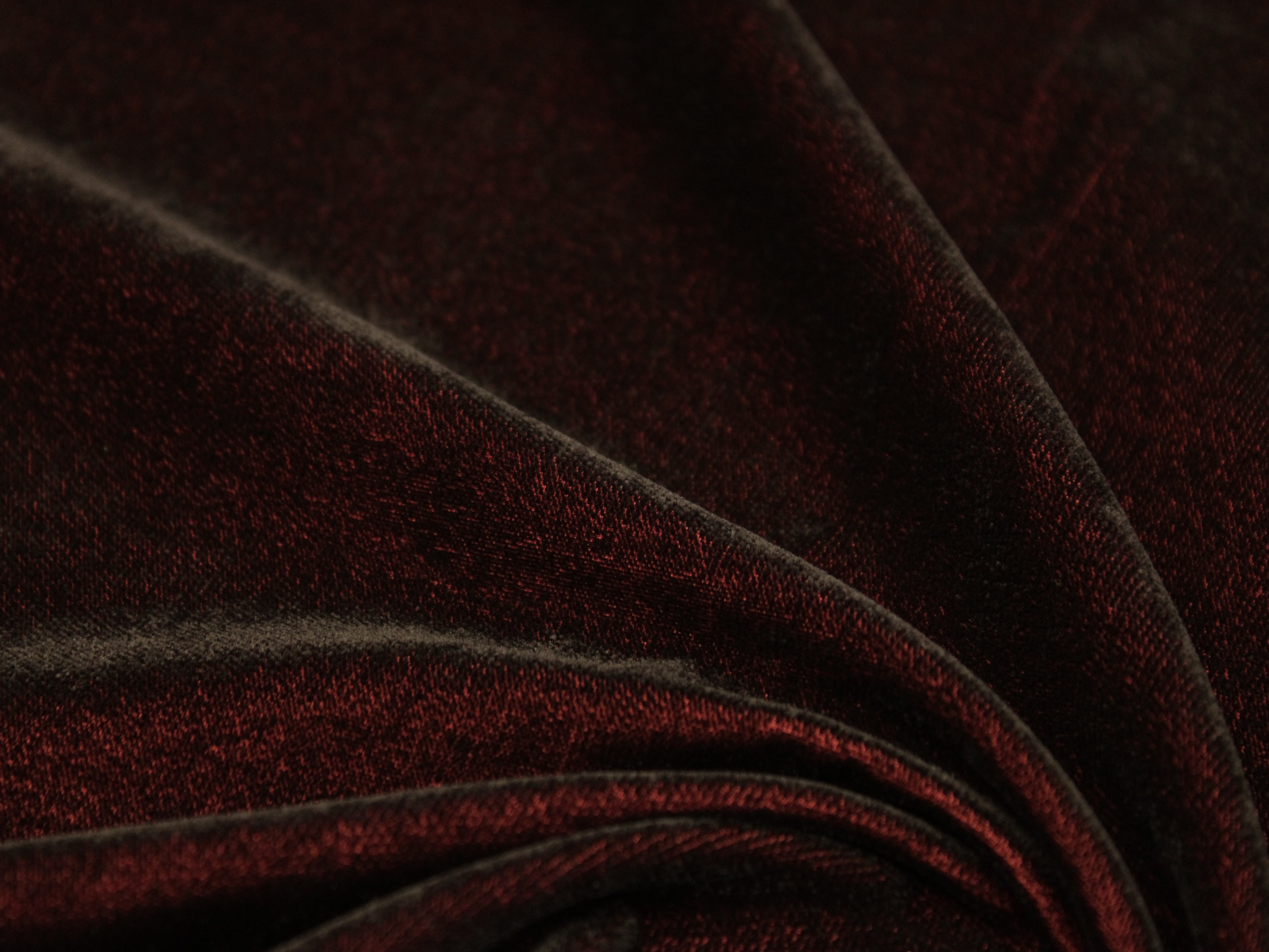 Premium Plain Micro Velvet Fabric - Dark Maroon