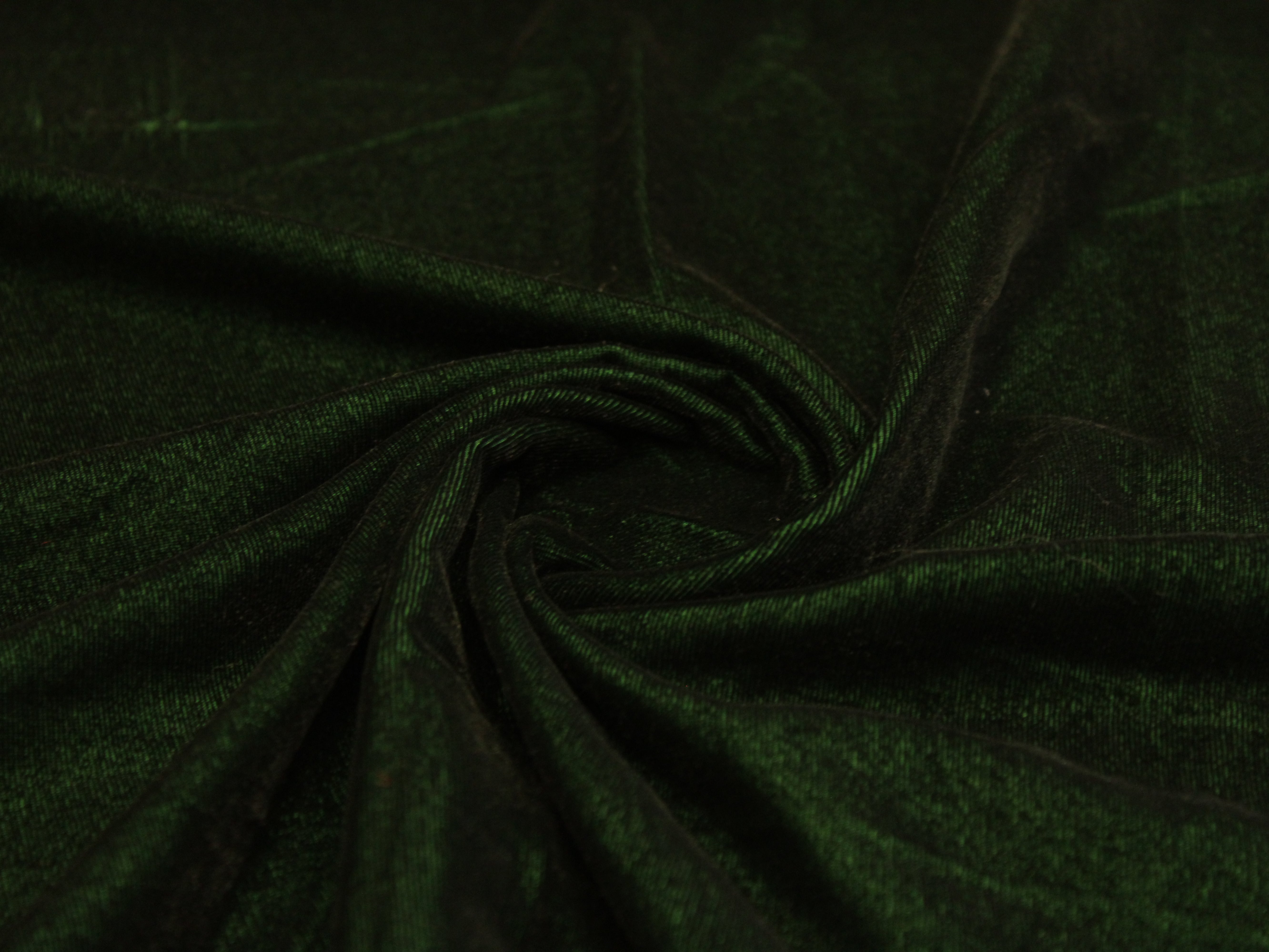 Premium Plain Micro Velvet Fabric - Dark Green