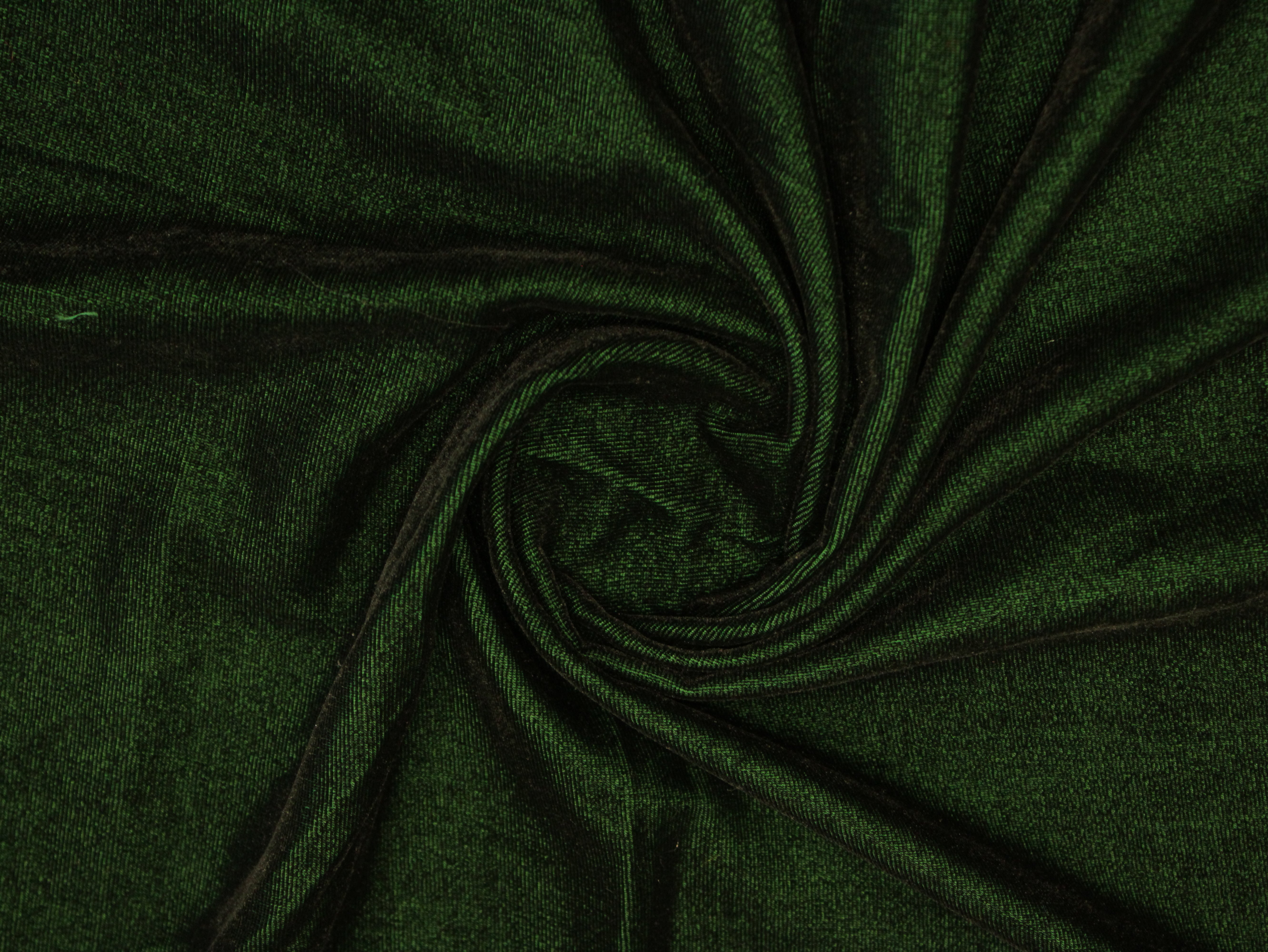 Premium Plain Micro Velvet Fabric - Dark Green