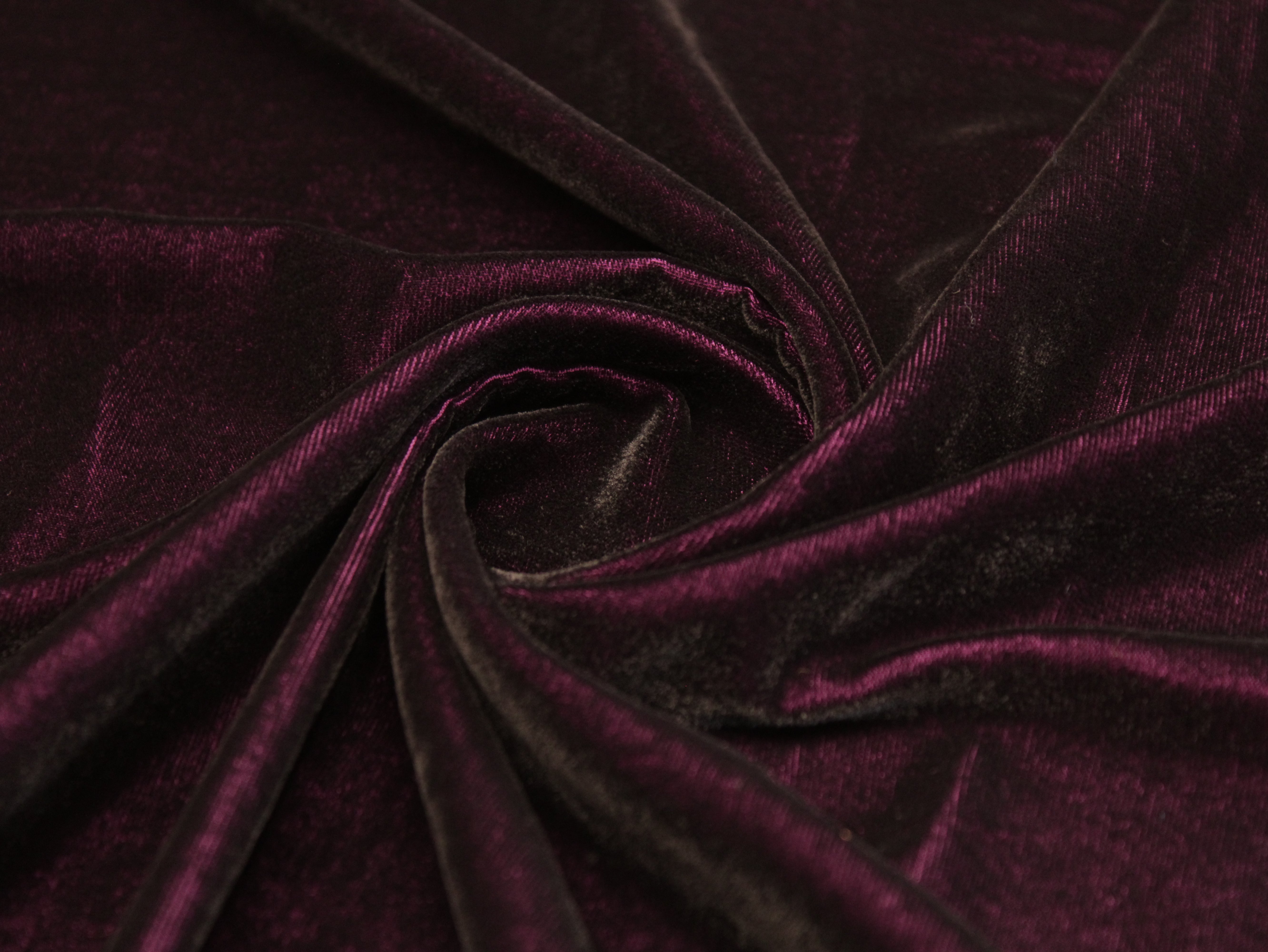 Premium Plain Micro Velvet Fabric - Wine