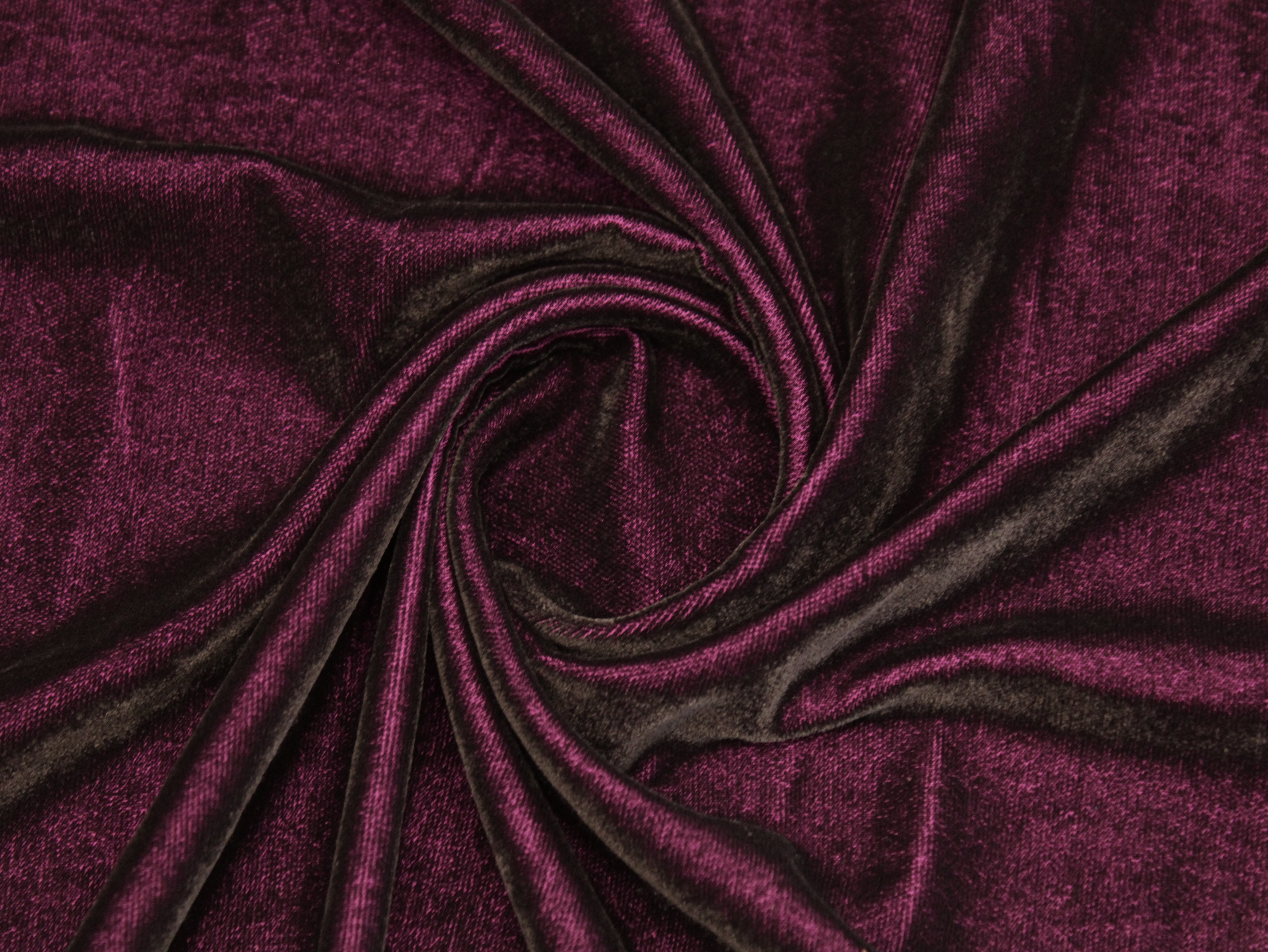 Premium Plain Micro Velvet Fabric - Wine