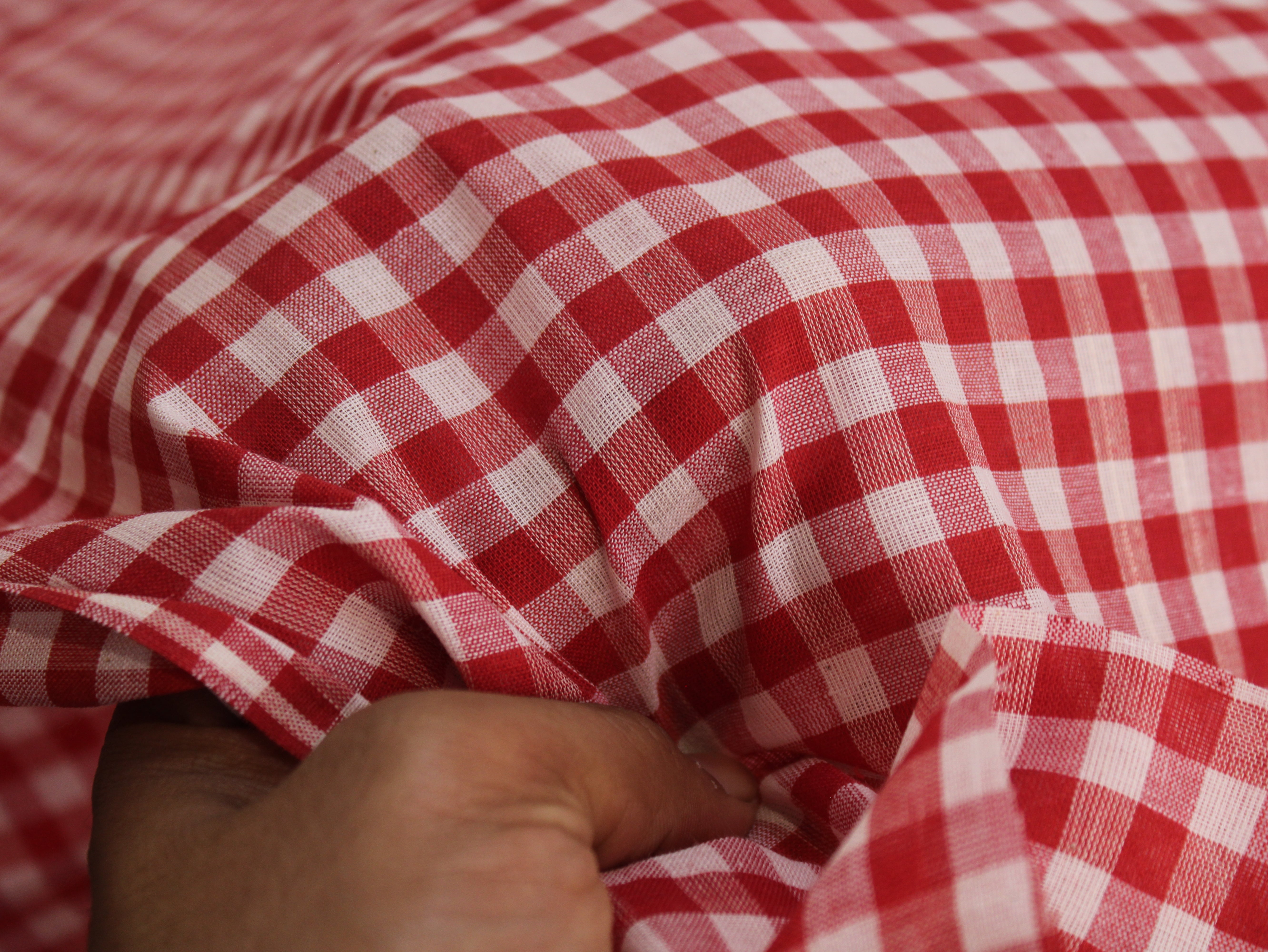 Tissu Seersucker Pur Coton Lavé Qualité 44 Pouces | Seersucker À Carreaux