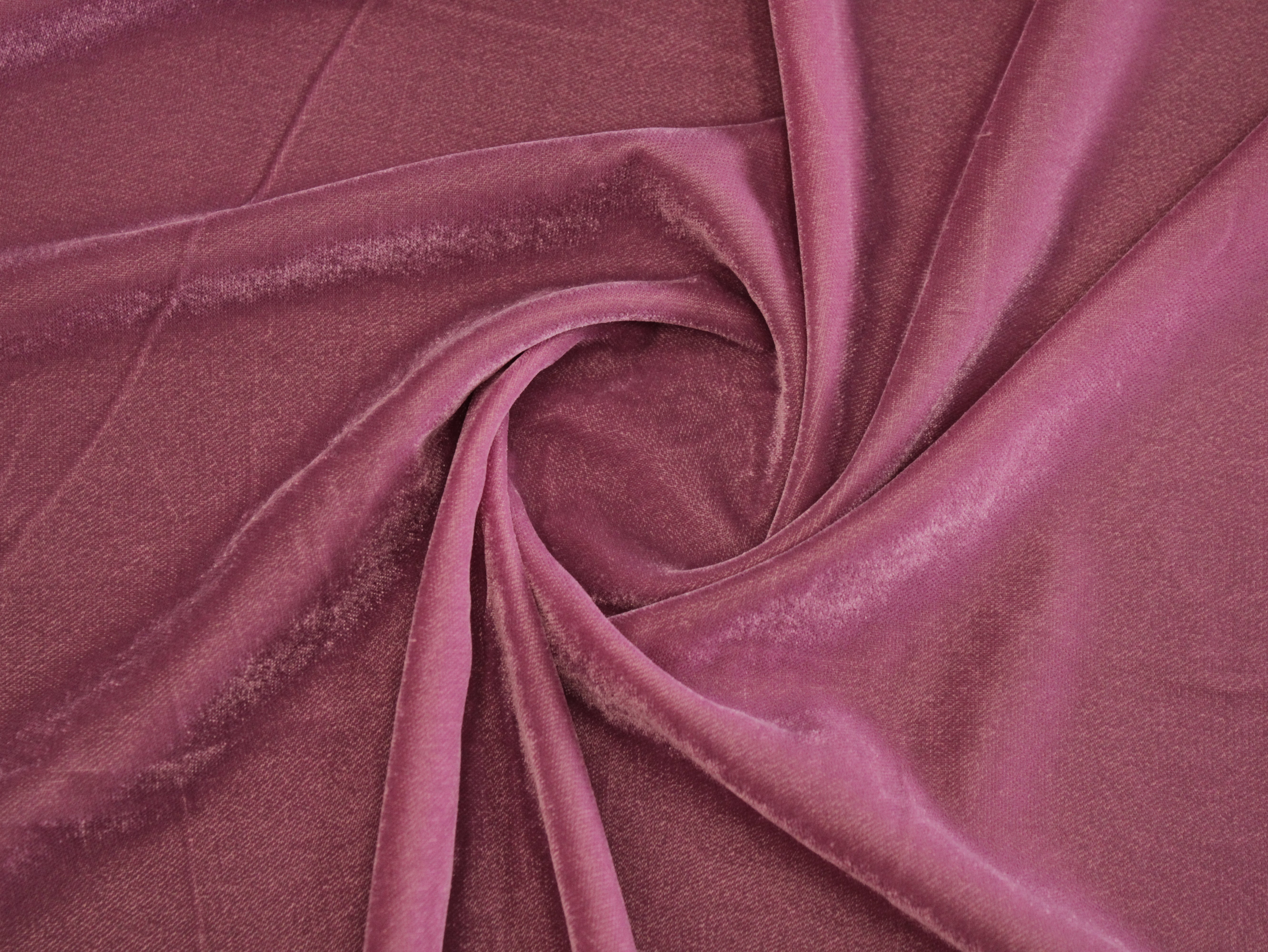 Premium Plain Micro Velvet Fabric - Onion