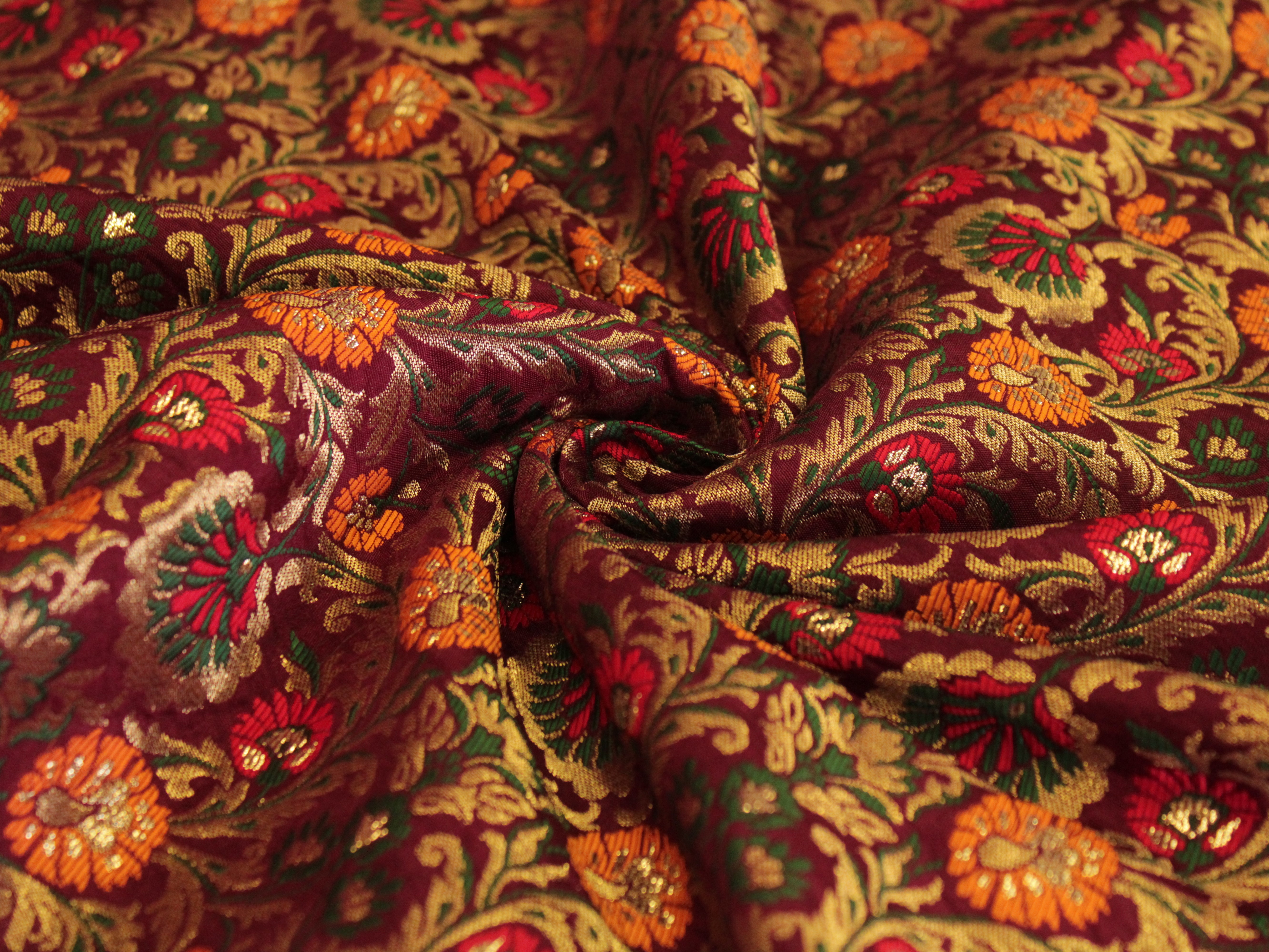 Premium Banarasi Woven Jacquard Fabric