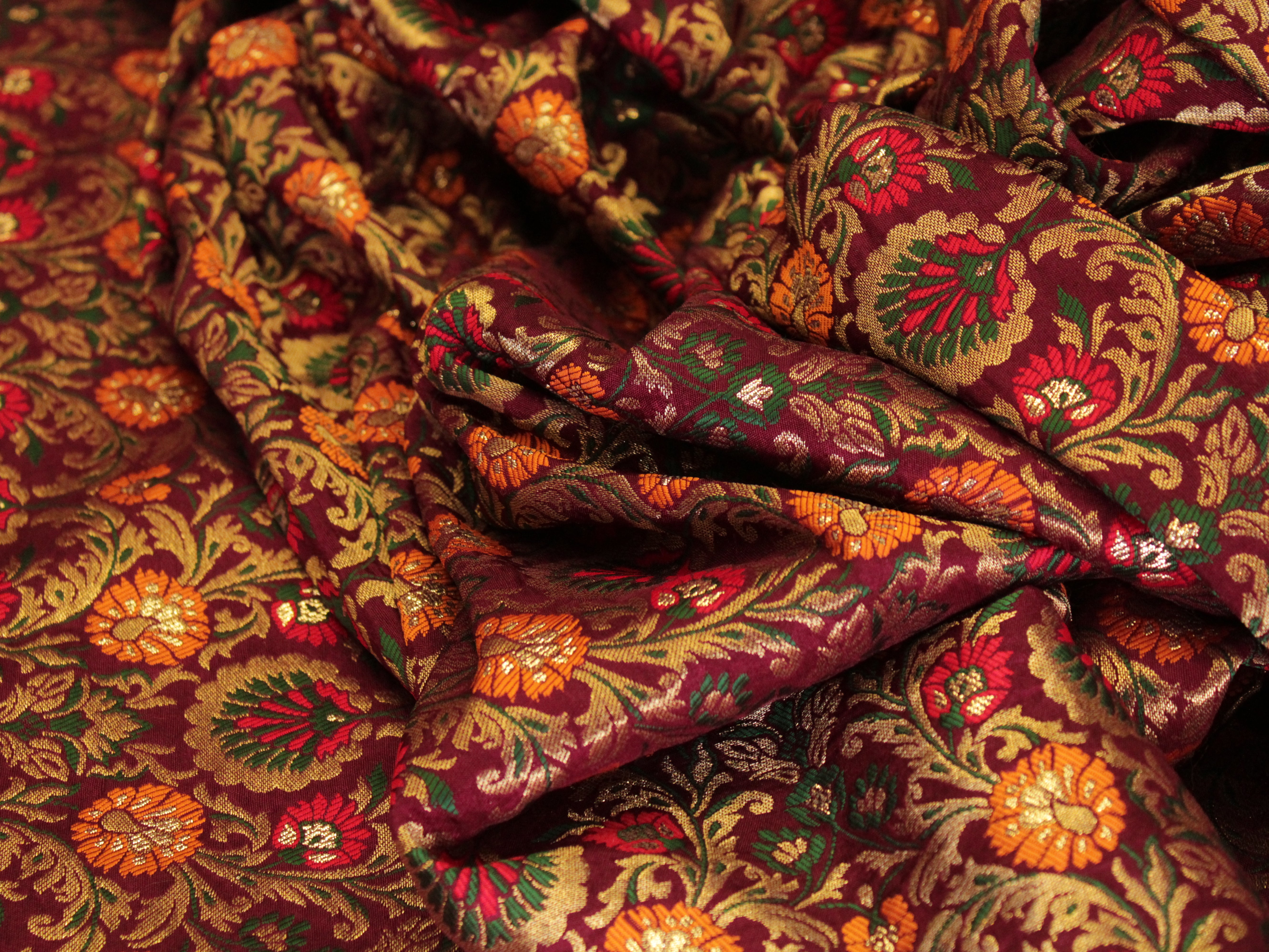 Premium Banarasi Woven Jacquard Fabric