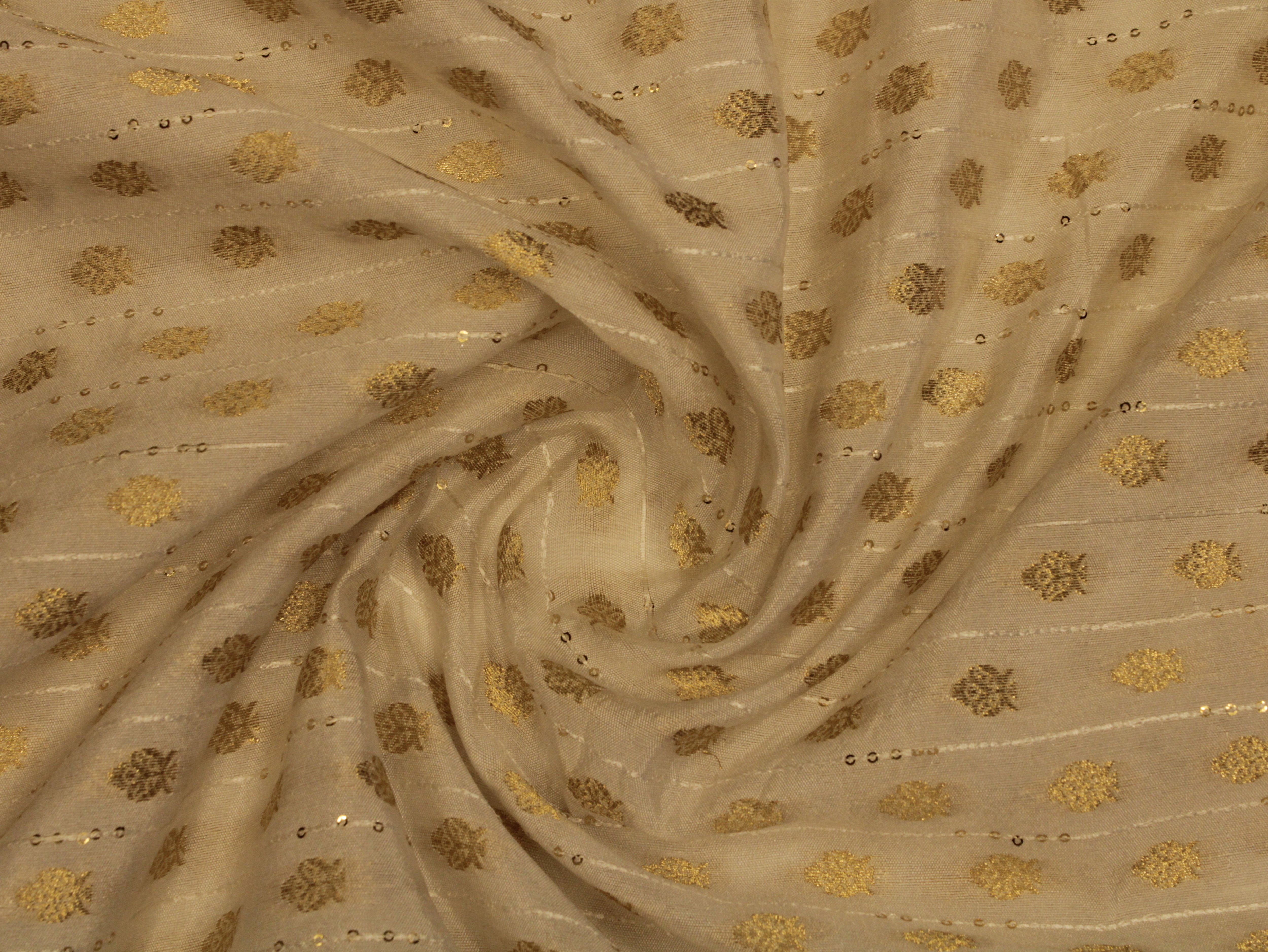 Celestial Threads: Mal Mal Lehariya Fiesta fabric by M'Foks